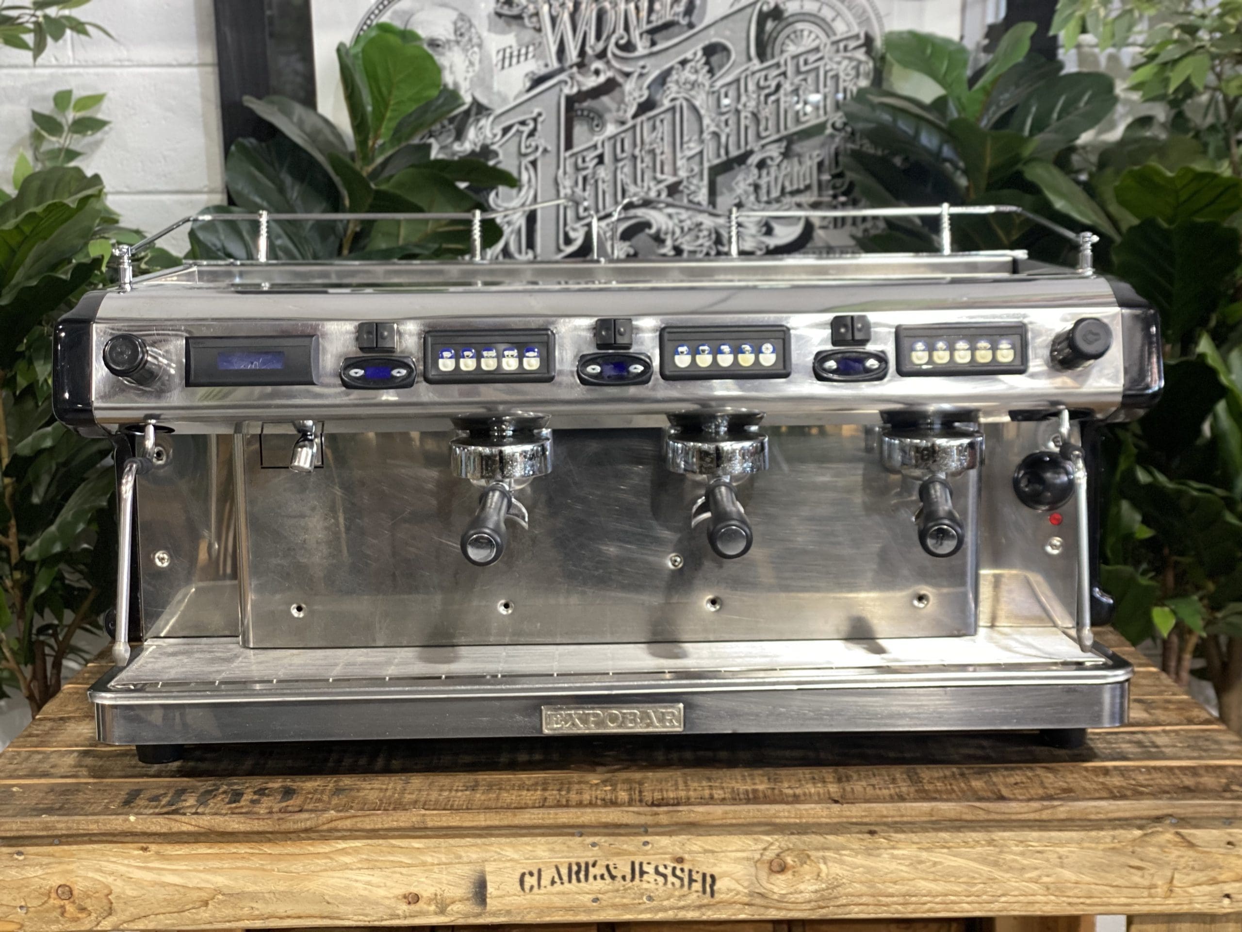 Expobar Ruggero Multiboiler Gloss - 3 Group Commercial Espresso Machine - Black