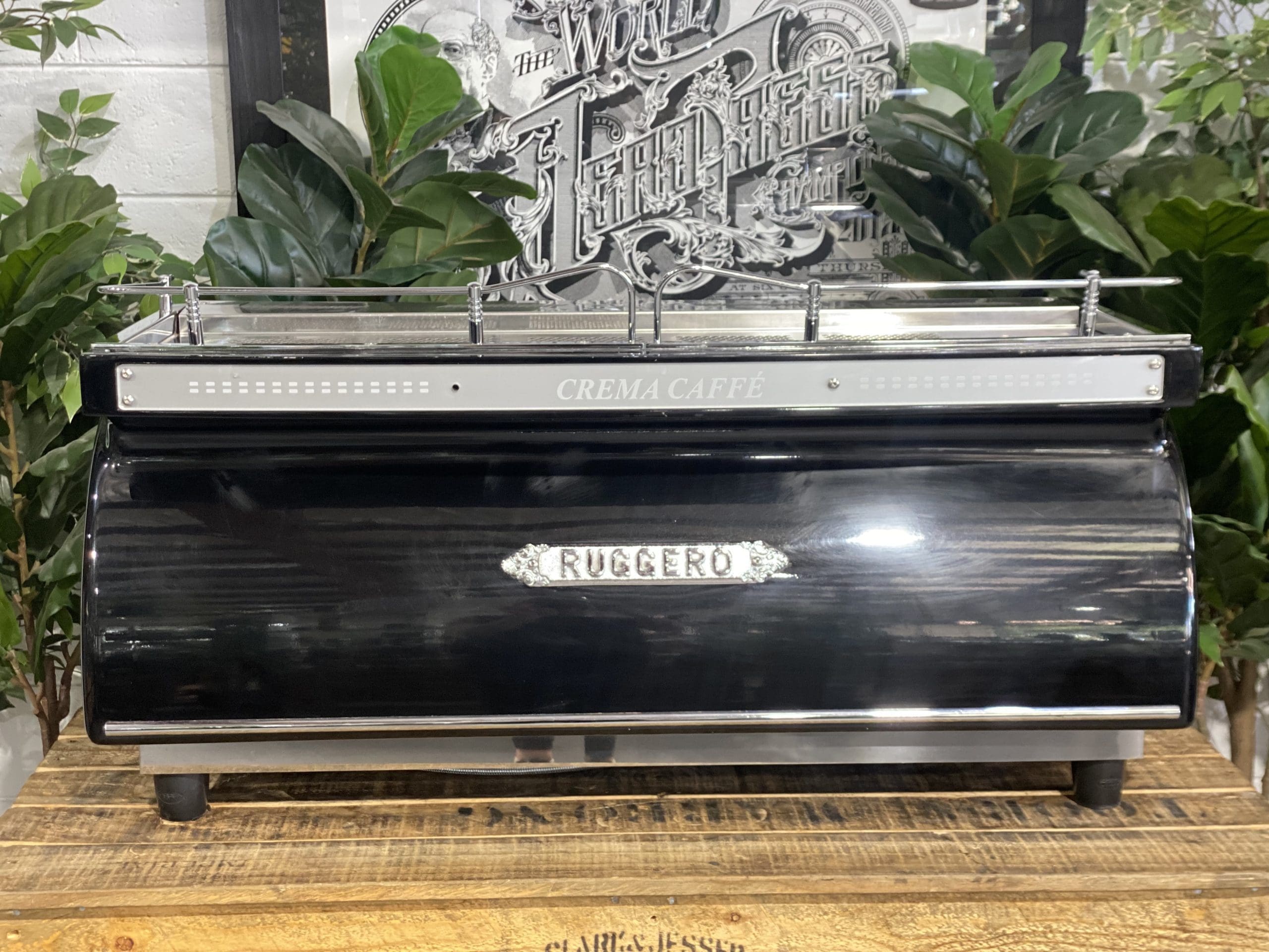 Expobar Ruggero Multiboiler Gloss - 3 Group Commercial Espresso Machine - Black