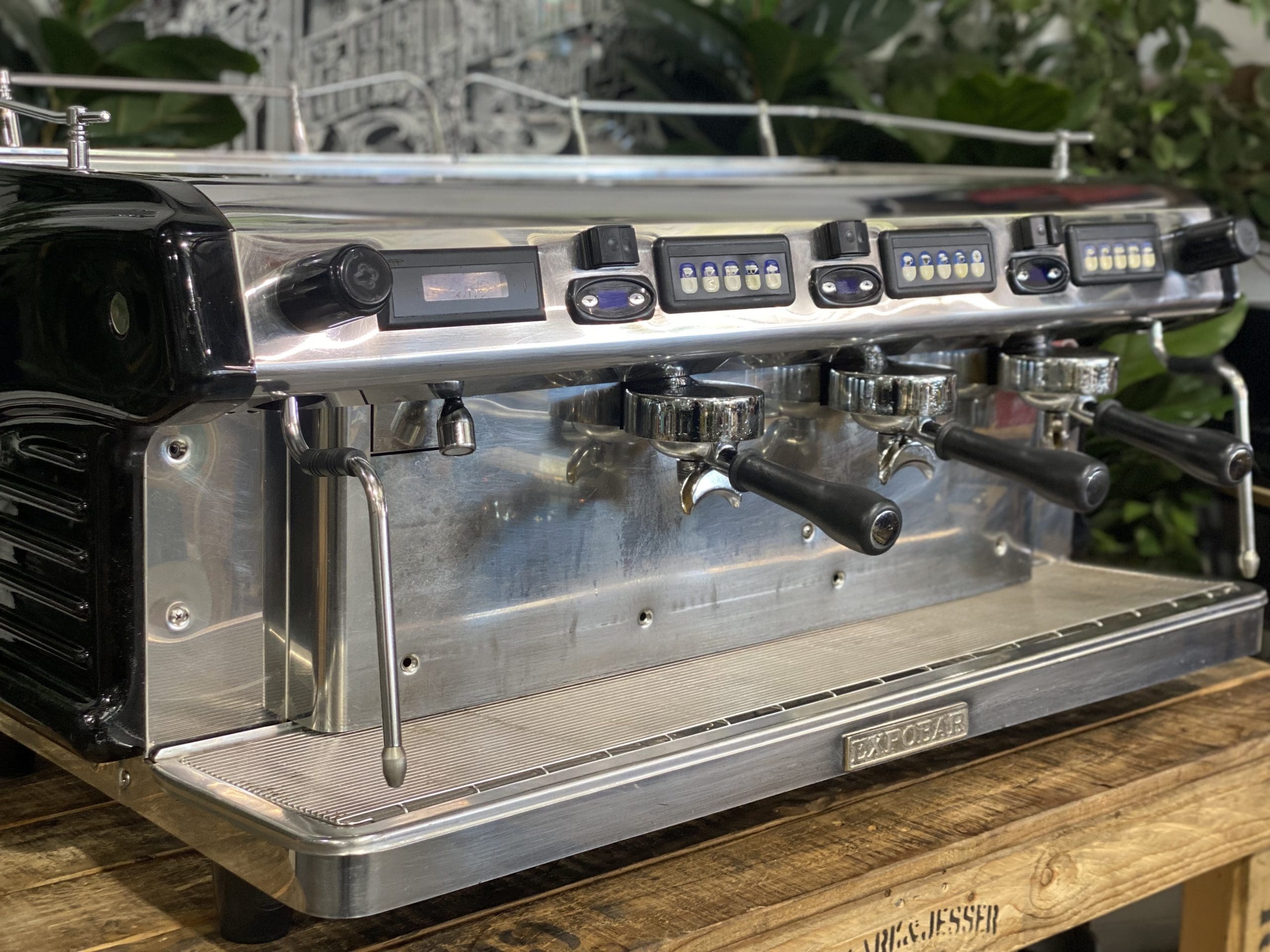 Expobar Ruggero Multiboiler Gloss - 3 Group Commercial Espresso Machine - Black
