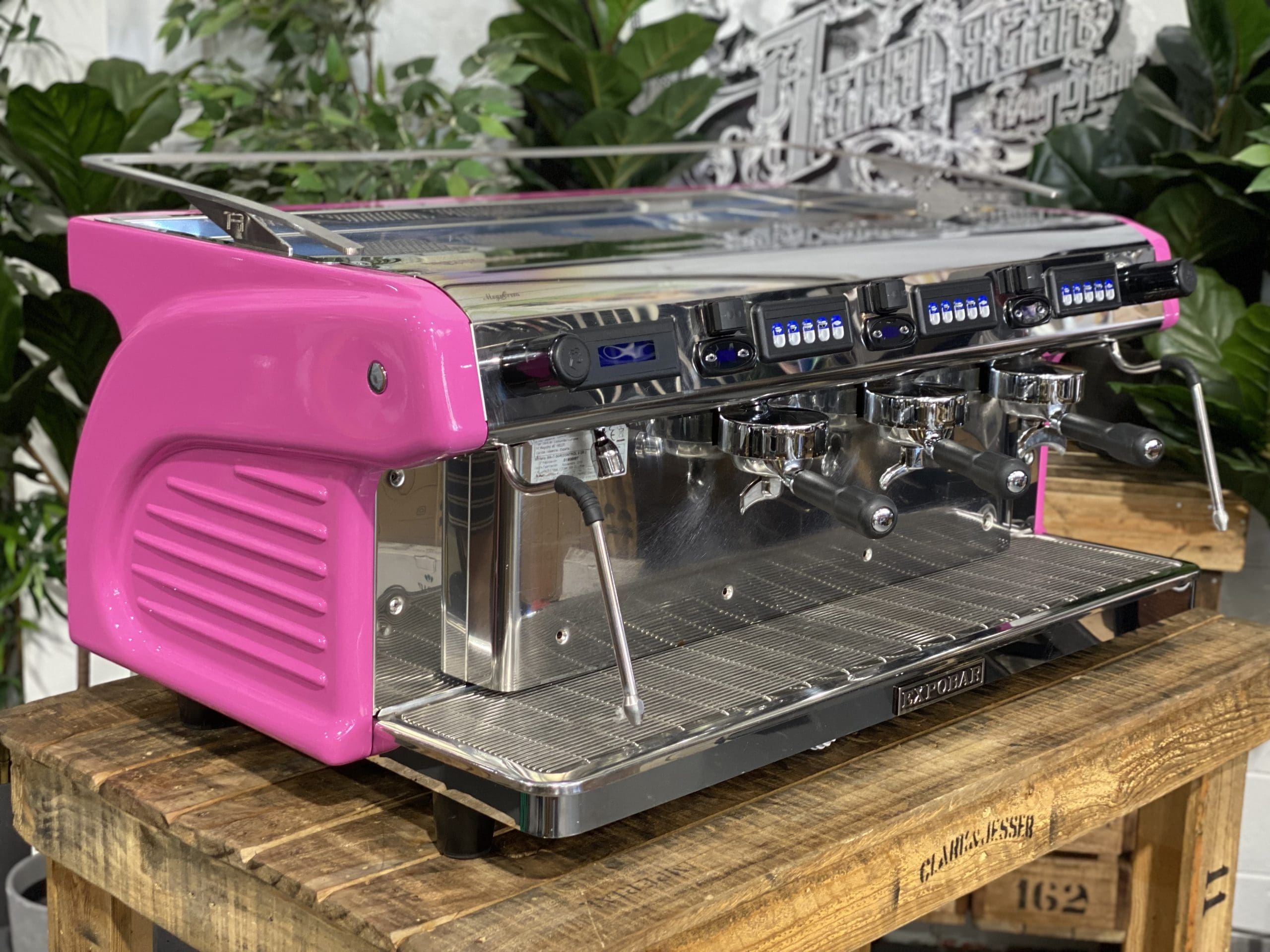 Expobar Ruggero - 3 Group Commercial Espresso Machine - Pink