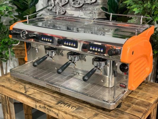 Expobar Ruggero - 3 Group Commercial Espresso Machine - Orange