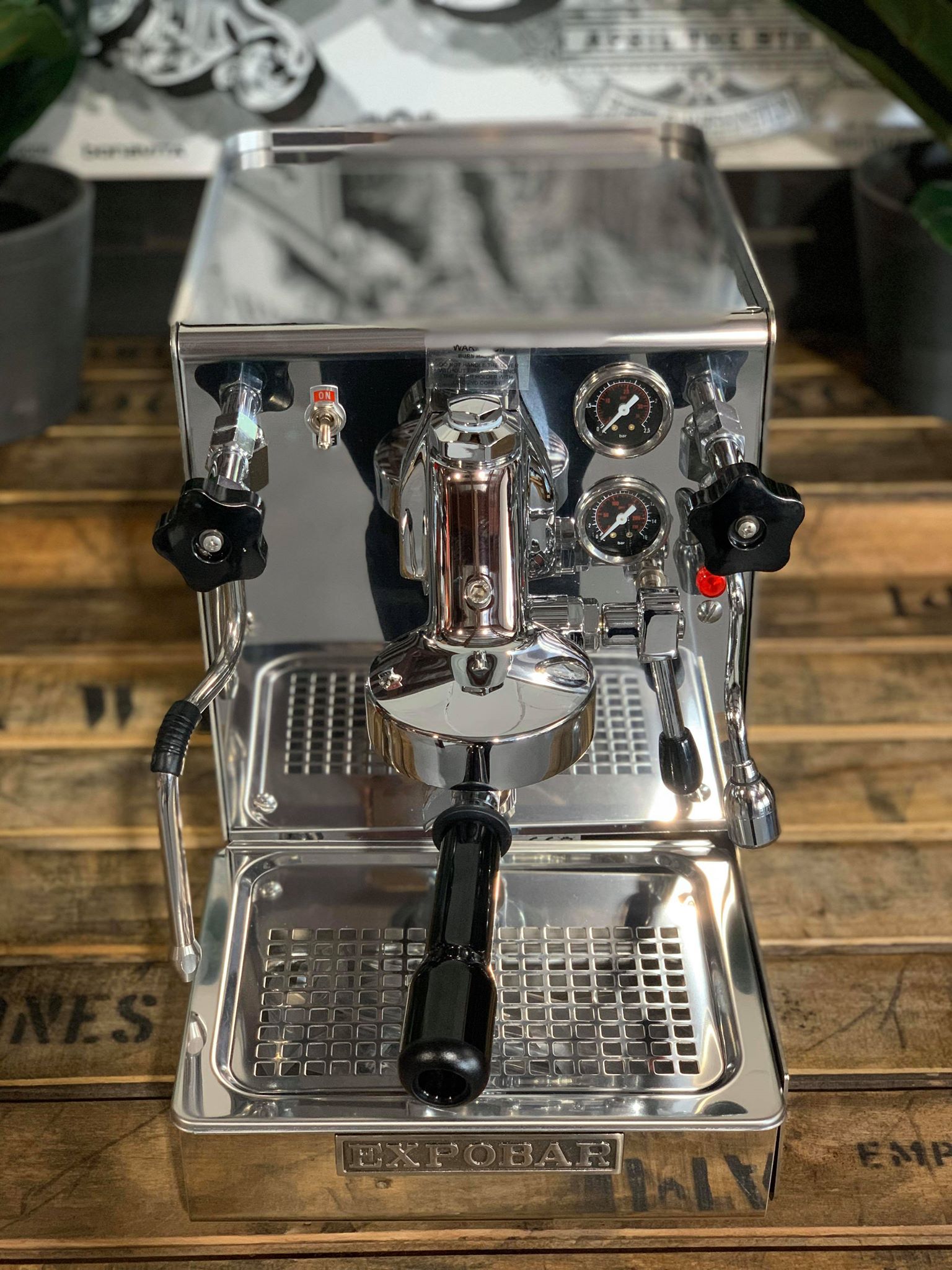 Expobar Office Leva - 1 Group Commercial Espresso Machine - Stainless Steel