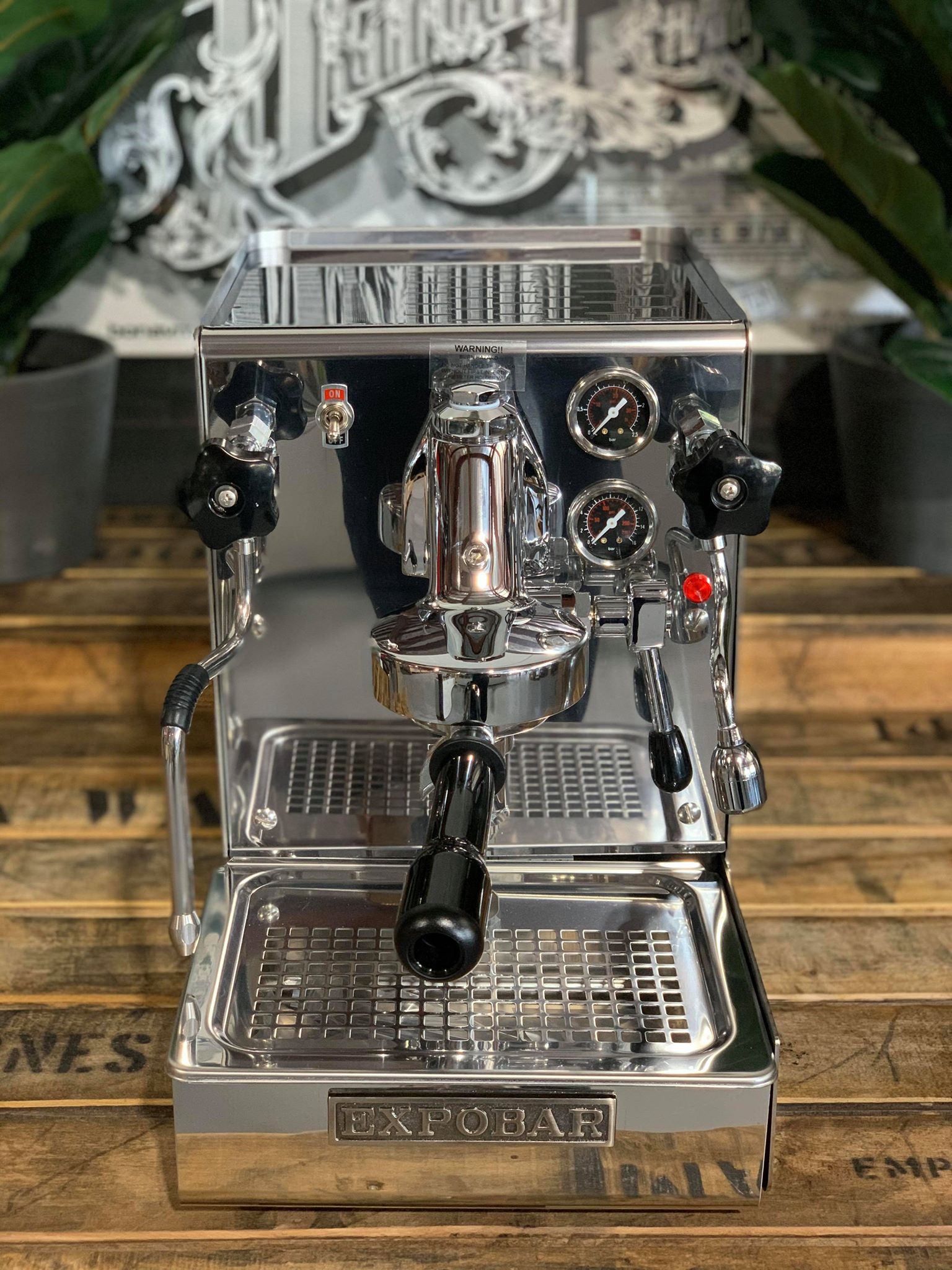 Expobar Office Leva - 1 Group Commercial Espresso Machine - Stainless Steel
