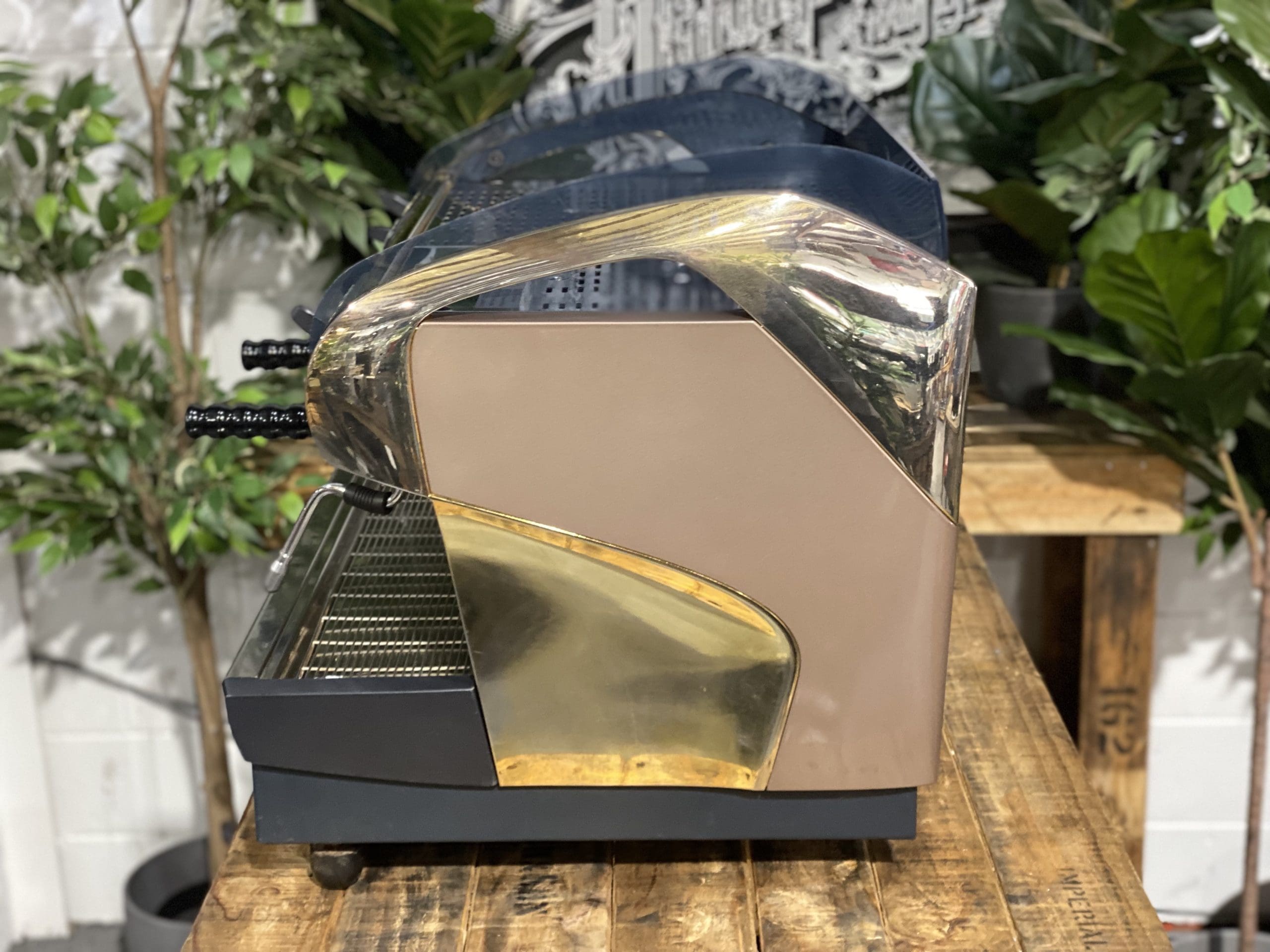 Faema Smart Gold - 2 Group Commercial Espresso Machine - Brown