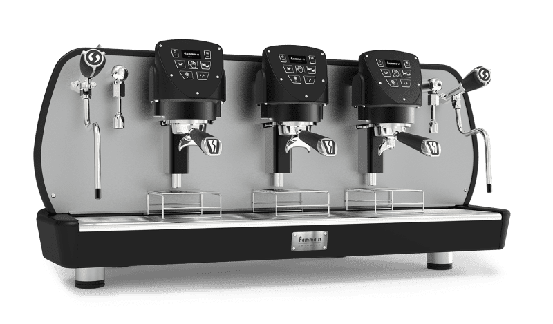 Fiamma Astrolab Multiboiler Black - 3 Group Commercial Espresso Machine - White