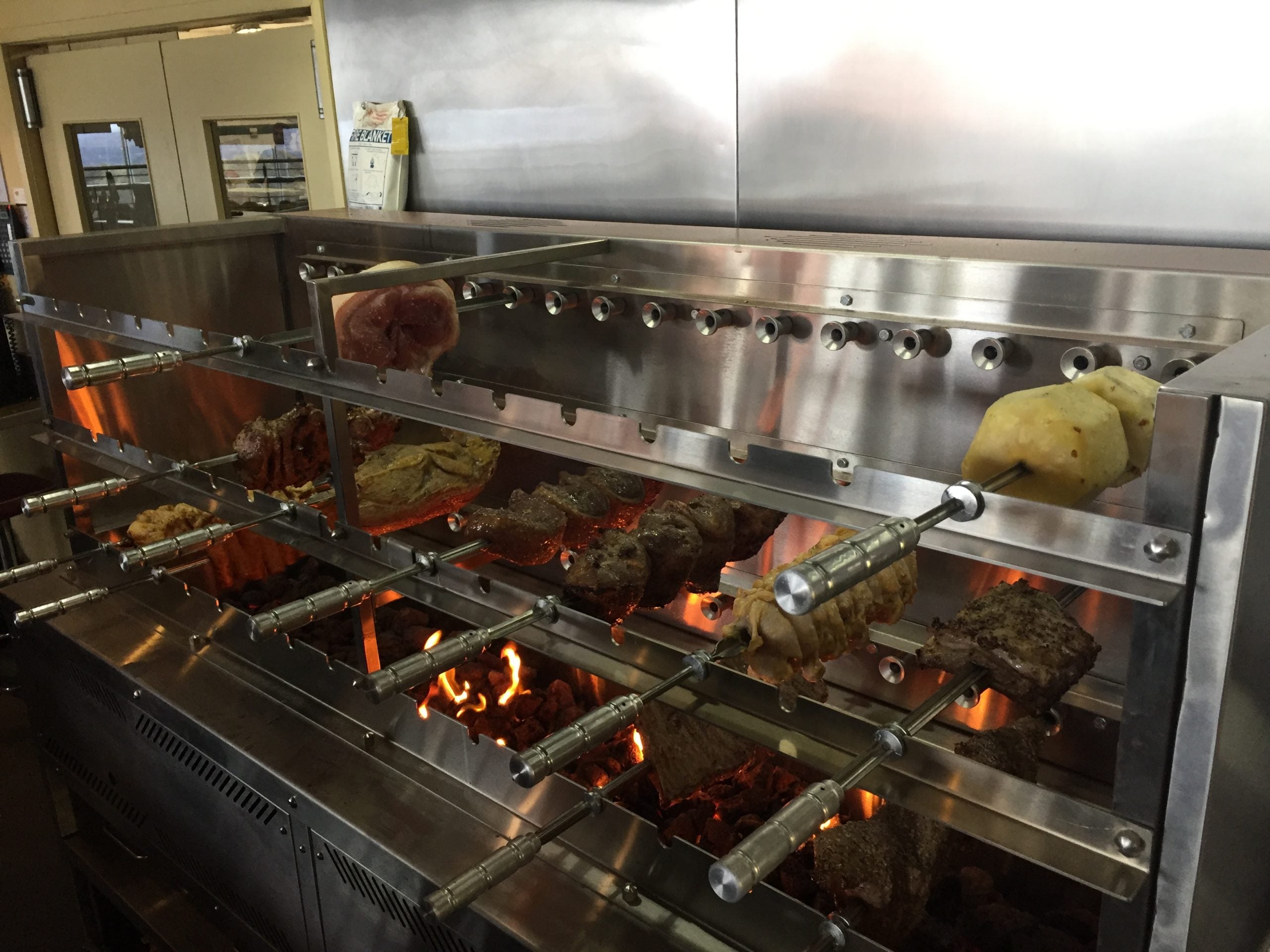 Scheer Gas Lava Rock Rotisserie - 1500mm Width - LVR500A-1500