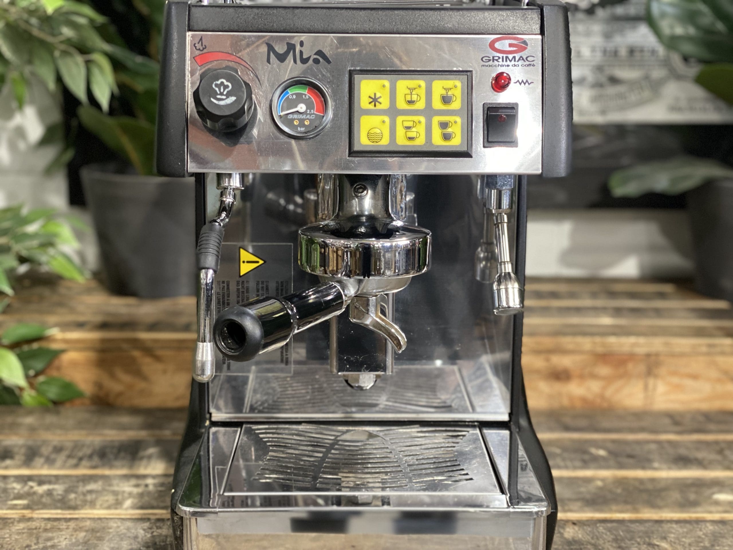 Grimac Mia Volumetric Black - 1 Group Commercial Espresso Machine - Stainless