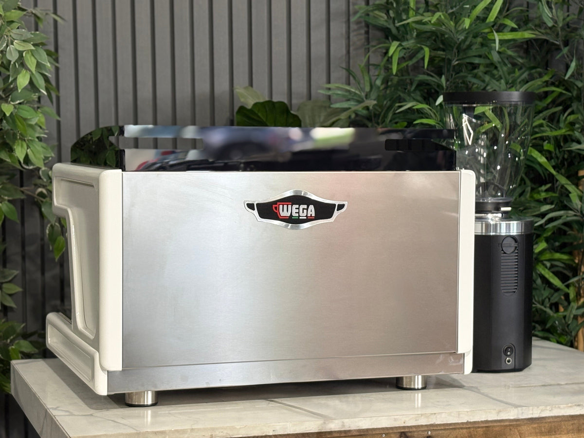 Wega Airy with Interchangeable Colour Panels & Mahlkönig E65S Grinder Package - - 2 Group Commercial Espresso Machine - Commercial
