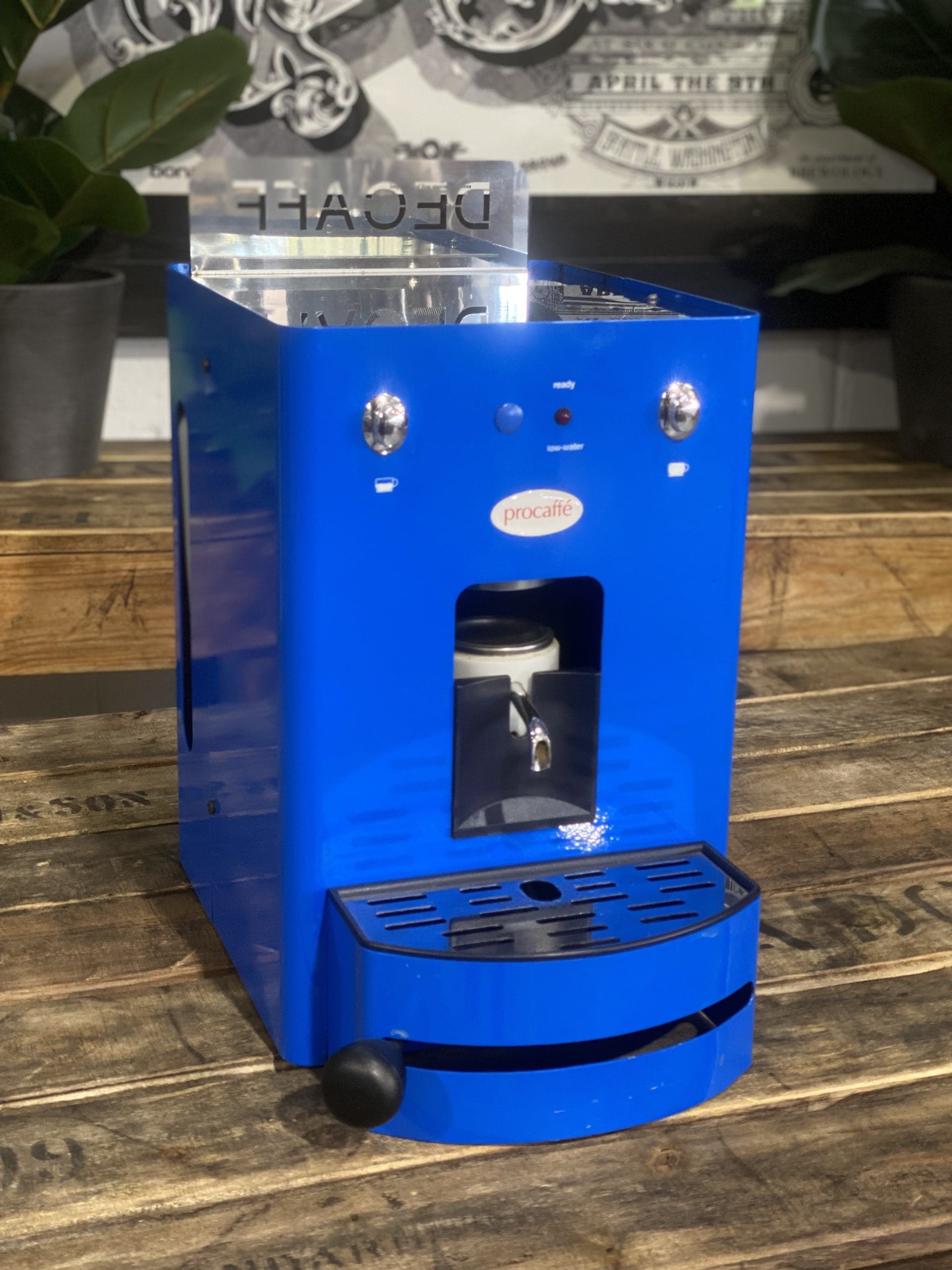 Gimas E2000 ESE Pod - 1 Group Commercial Espresso Machine - Blue