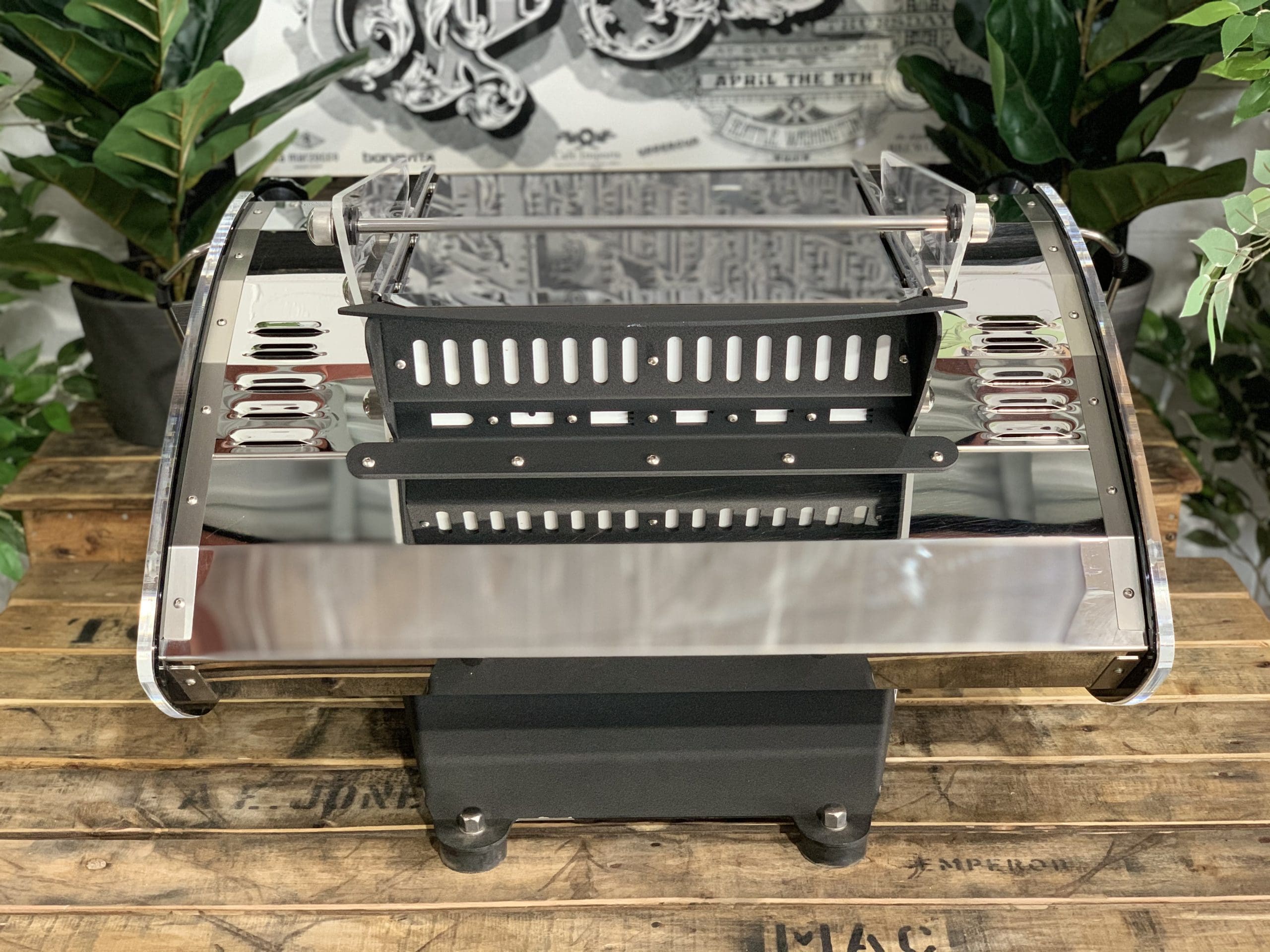 Kees Van Der Westen Mirage Duette Black Sides - 2 Group Commercial Espresso Machine - Stainless