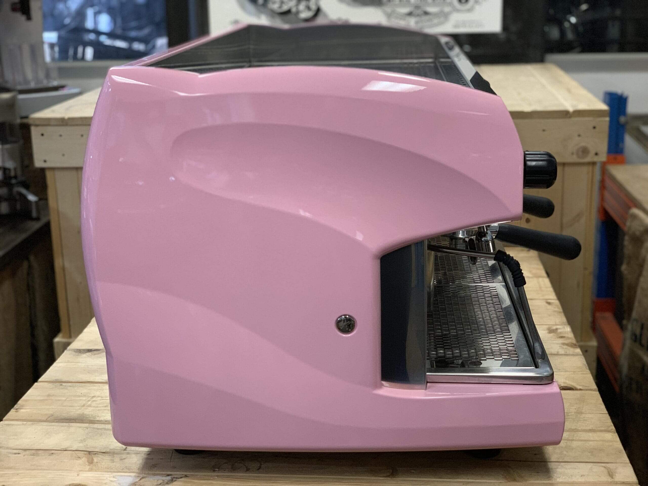 Wega Polaris Low Cup - 3 Group Commercial Espresso Machine - Pink