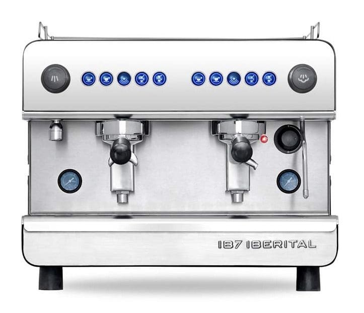 Iberital IB7 Compact - 2 Group Commercial Espresso Machine - Black