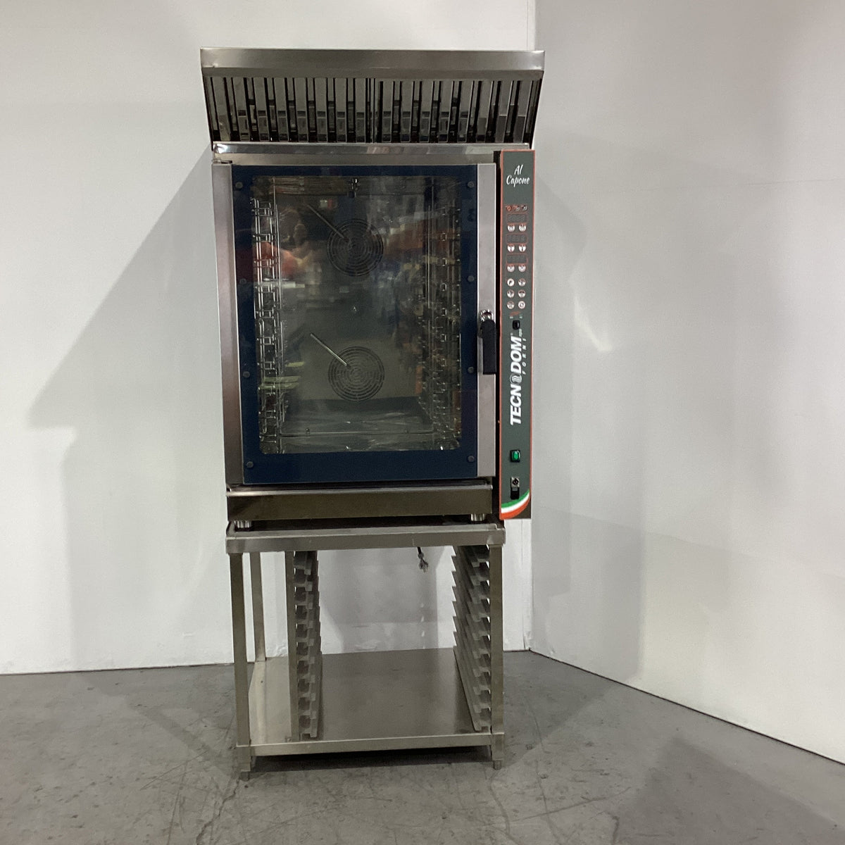Tecnodom TDC-10VH 10 Tray Combi Oven + Stand & FED Exhaust Canopy - 916851