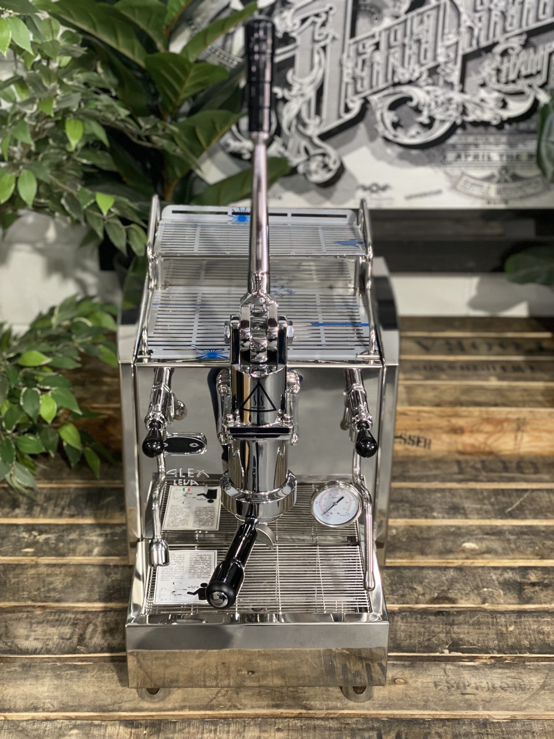 Izzo Alex Leva (Full Pull Lever) Plumbed & No Pump - 1 Group Commercial Espresso Machine