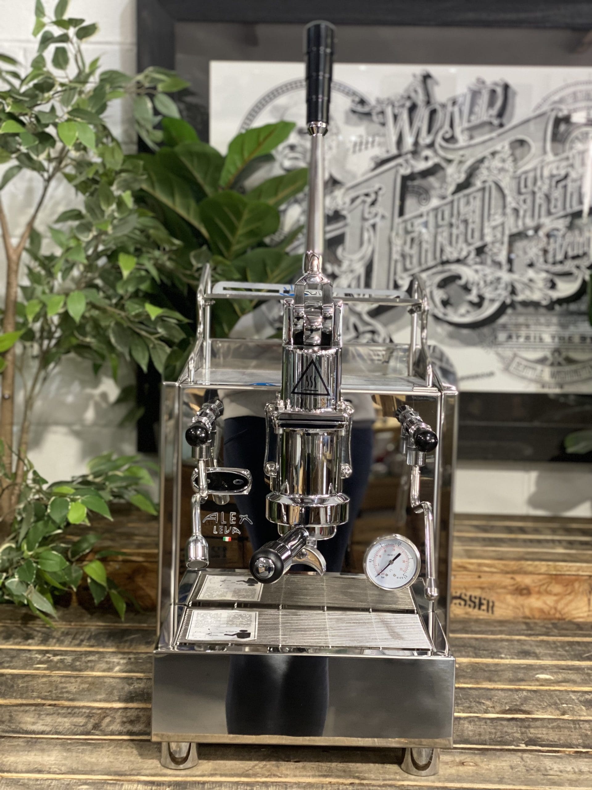 Izzo Alex Leva (Full Pull Lever) Plumbed & No Pump - 1 Group Commercial Espresso Machine