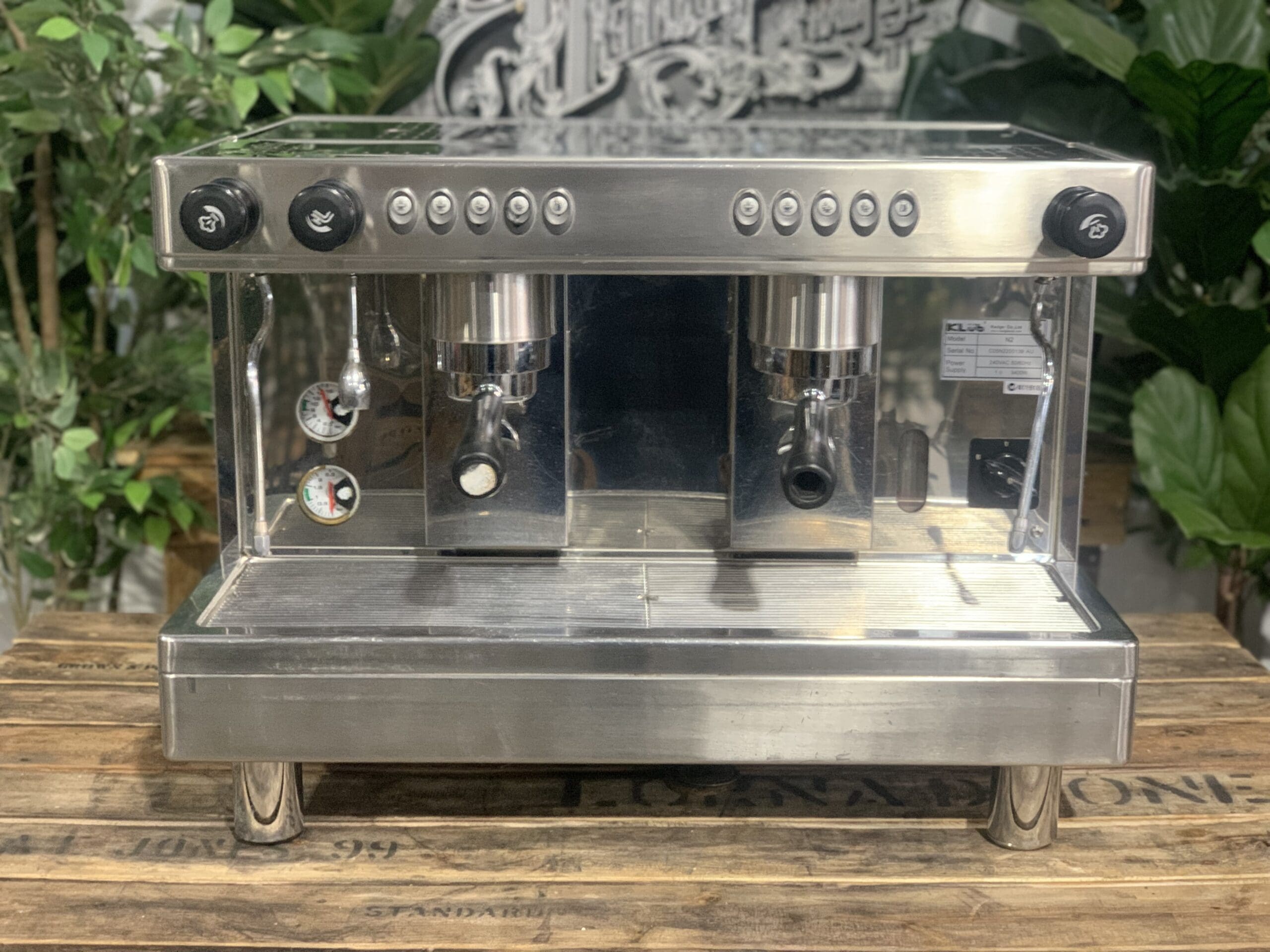 Klub N2 - 2 Group Commercial Espresso Machine - Stainless Steel