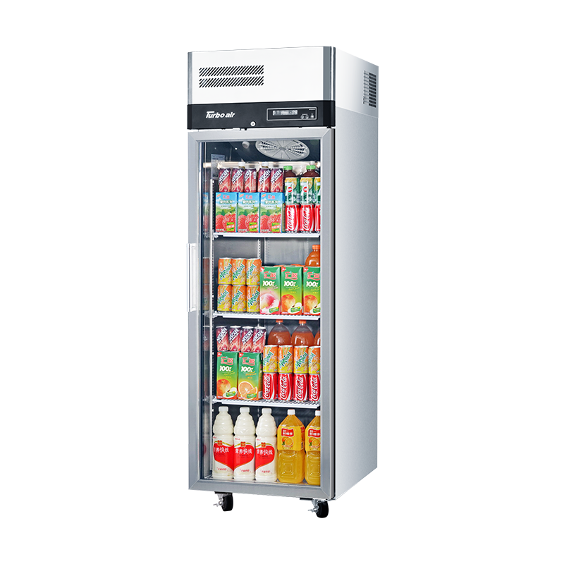 Turbo Air 1 Glass Door Upright Top Mount Fridge KR25-1G-N