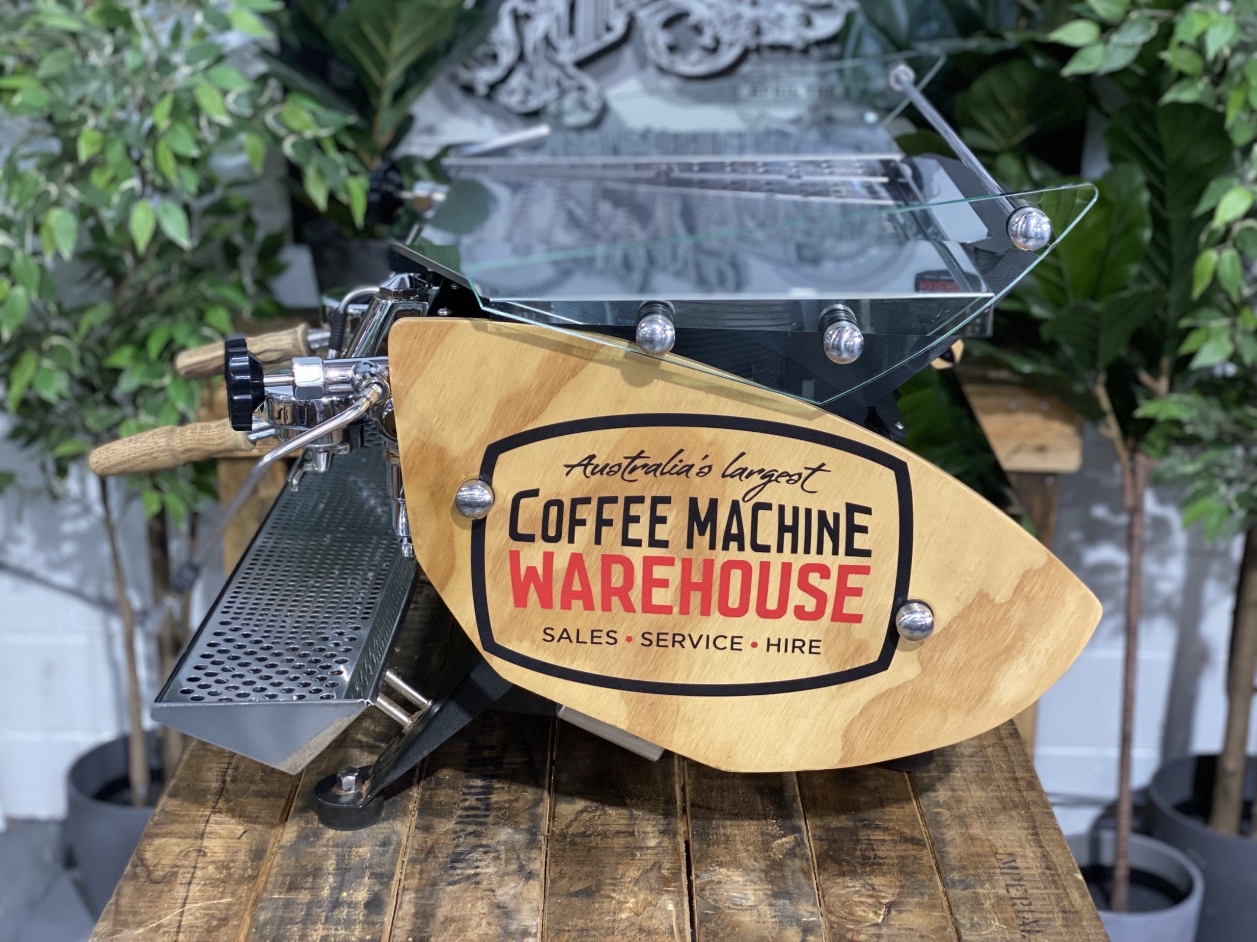 Kees Van Der Westen Mirage Duette Stainless Used - 2 Group Commercial Espresso Machine - Timber