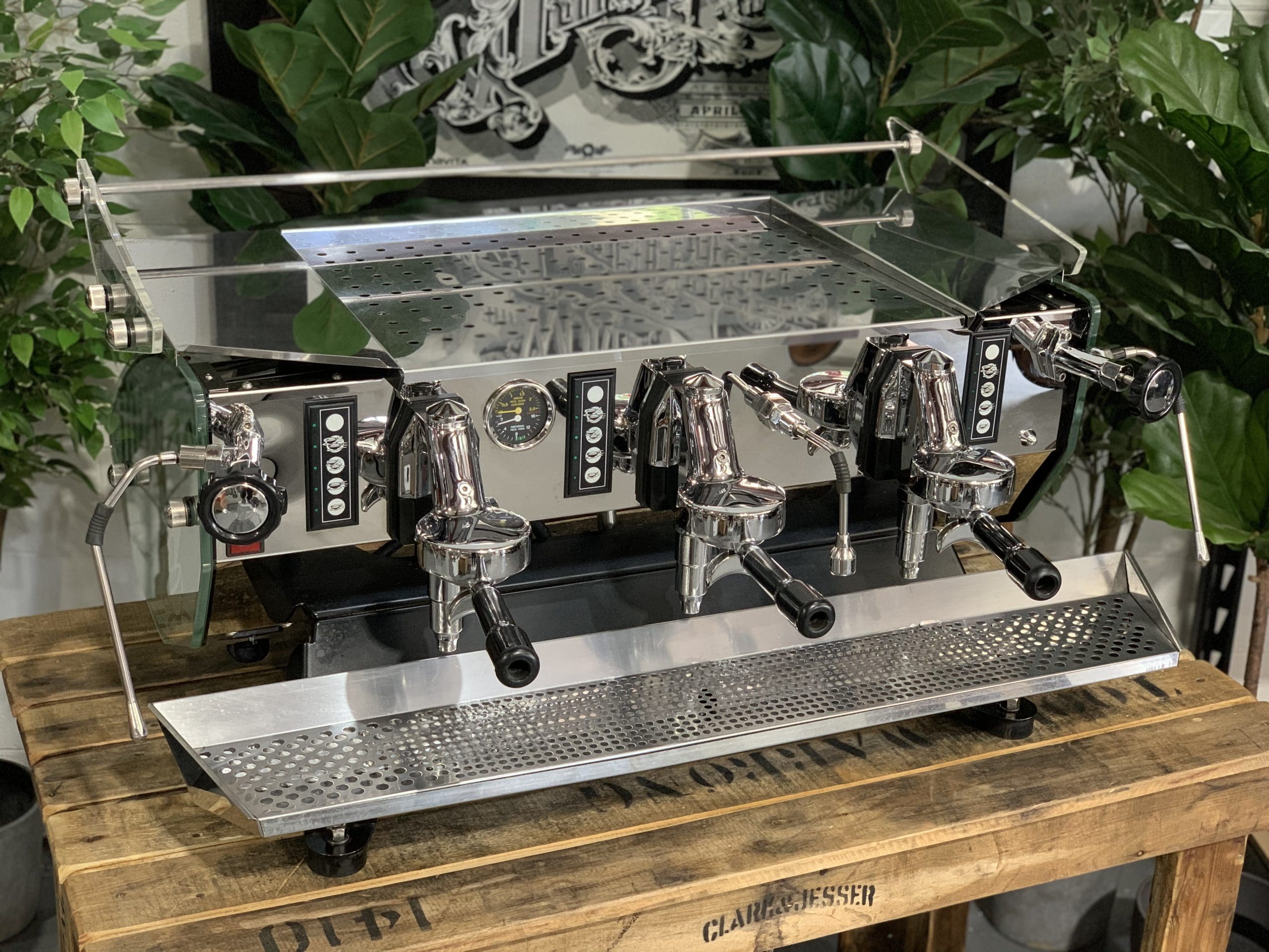 Kees Van Der Western Mirage Triplette Mirage Sides - 3 Group Commercial Espresso Machine