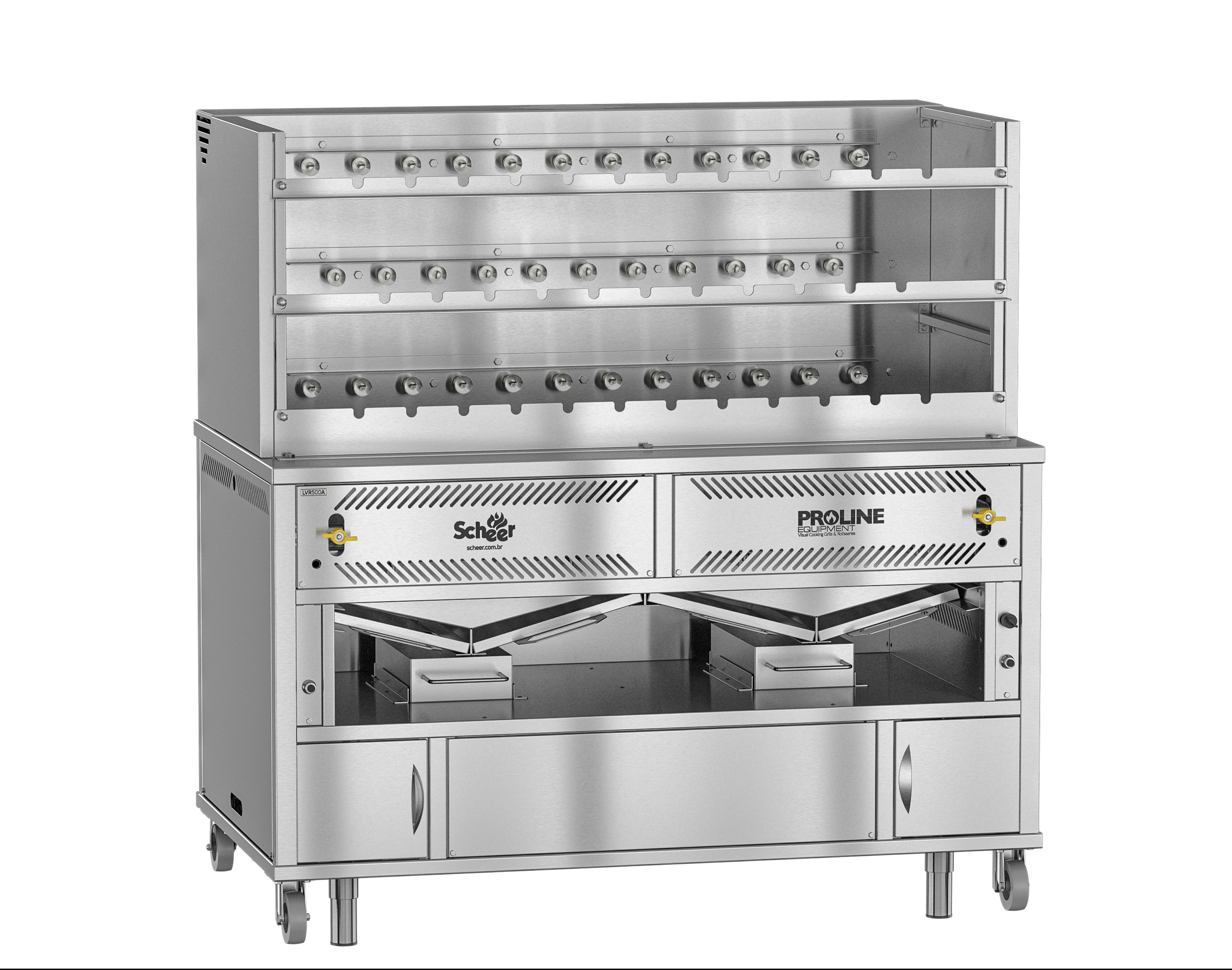 Scheer Gas Lava Rock Rotisserie - 1000mm Width - LVR500A-1000