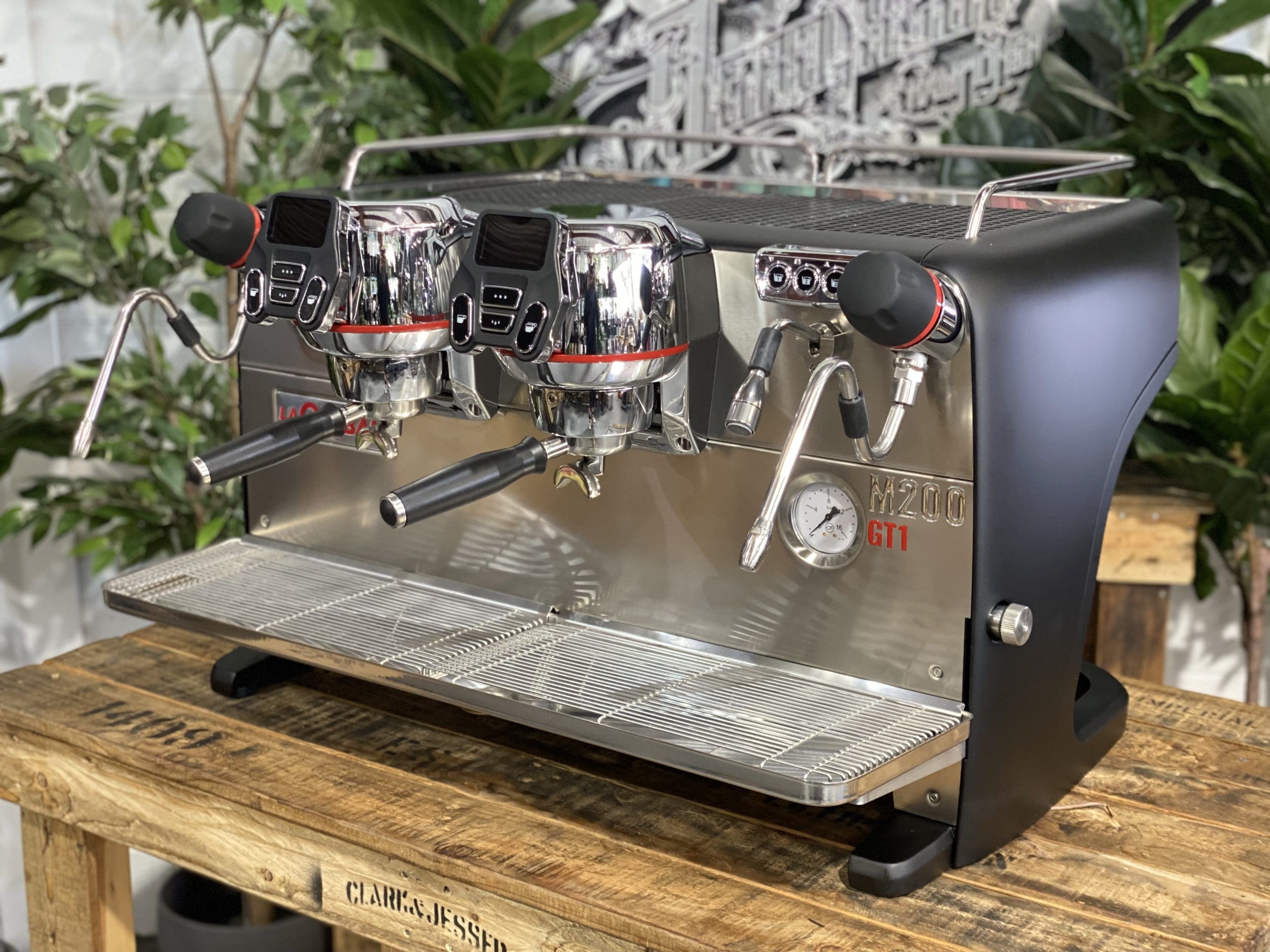 La Cimbali M200 GTI Black, White - 2 Group Commercial Espresso Machine - Red
