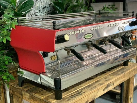 La Marzocco FB80 Matte - 4 Group Commercial Espresso Machine - Red