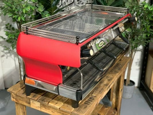 La Marzocco FB80 Matte - 4 Group Commercial Espresso Machine - Red