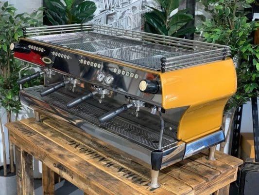 La Marzocco FB80 Yellow - 4 Group Commercial Espresso Machine - Stainless