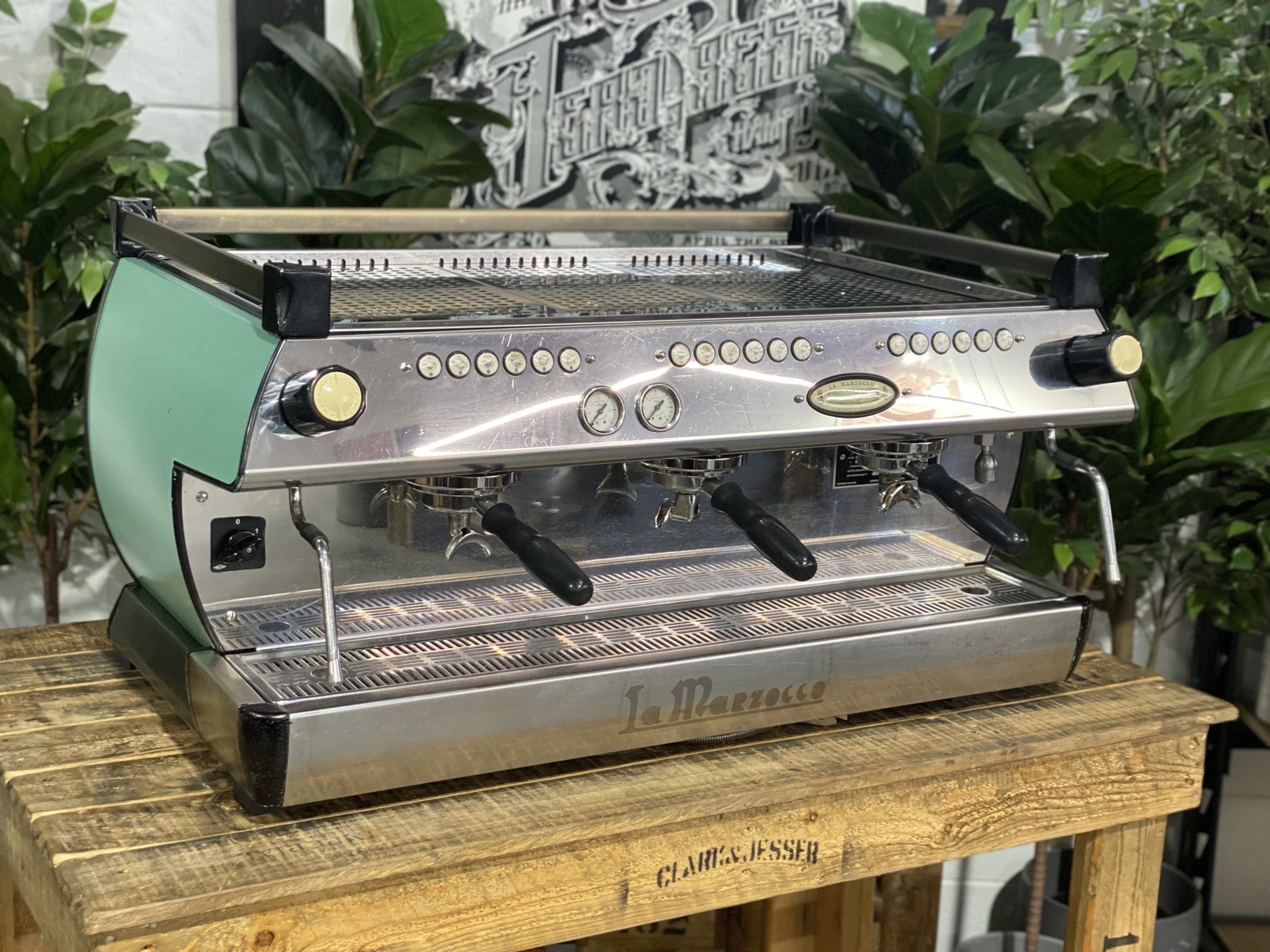 La Marzocco GB5 Duck Egg - 3 Group Commercial Espresso Machine - Blue