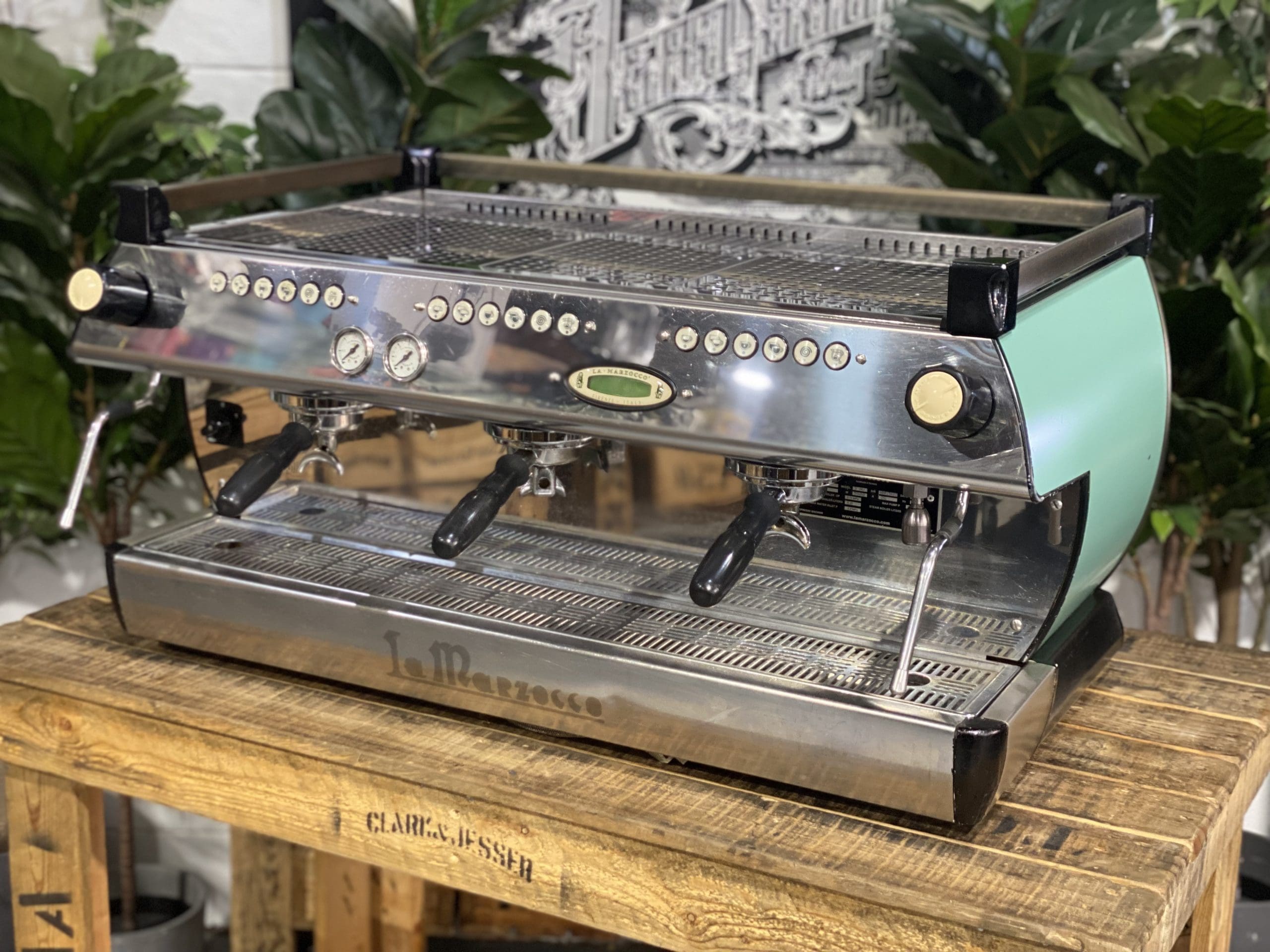 La Marzocco GB5 Duck Egg - 3 Group Commercial Espresso Machine - Blue