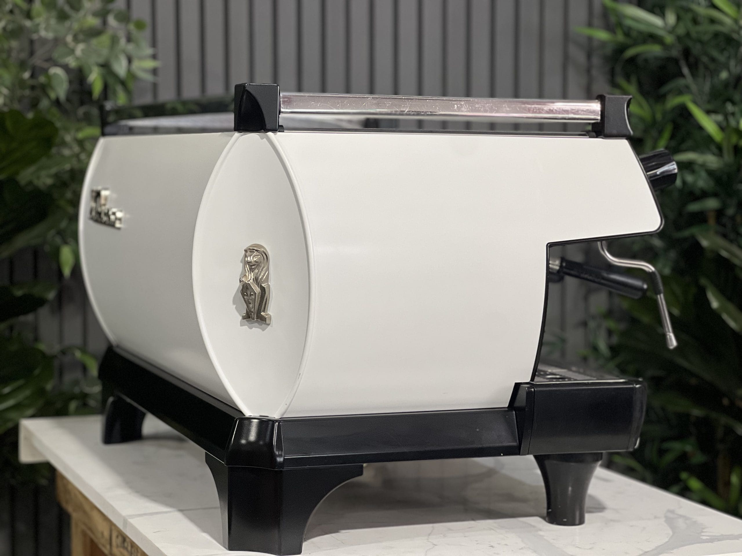 La Marzocco GB5 High Feet Full - 3 Group Commercial Espresso Machine - White