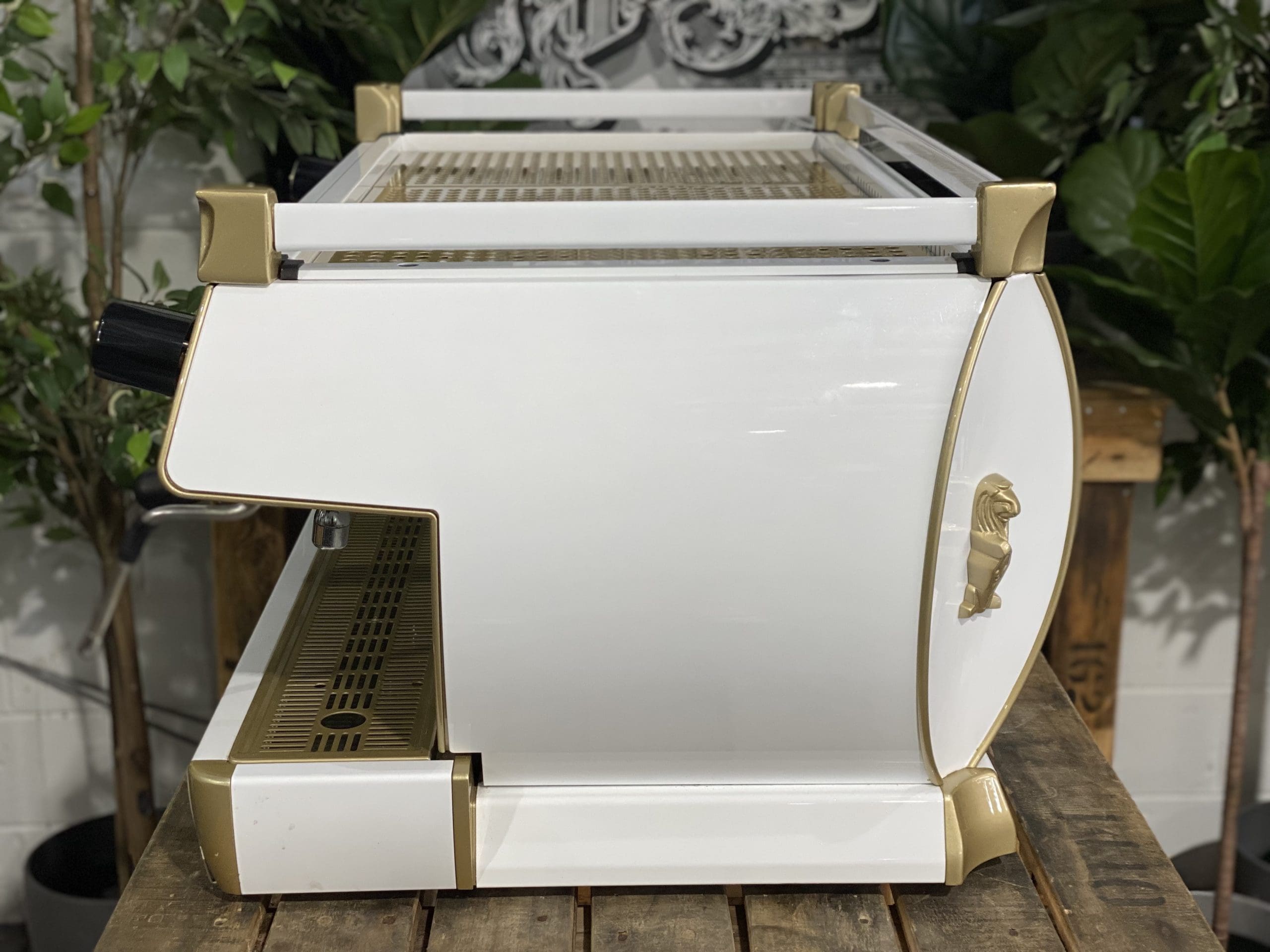 La Marzocco GB5 3 Group White & Gold Espresso Coffee Machine - 30950