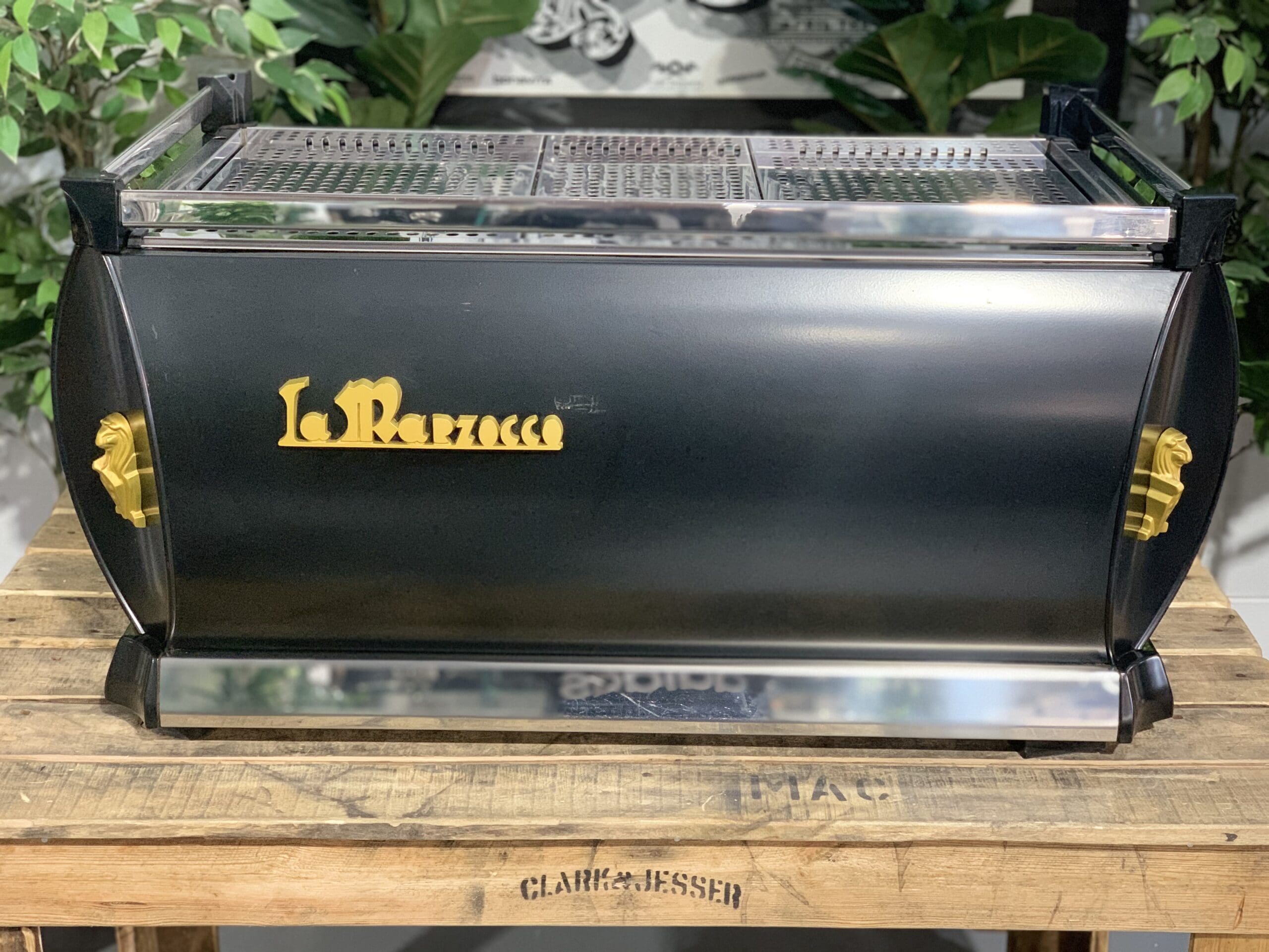 La Marzocco GB5 Black - 3 Group Commercial Espresso Machine - Gold