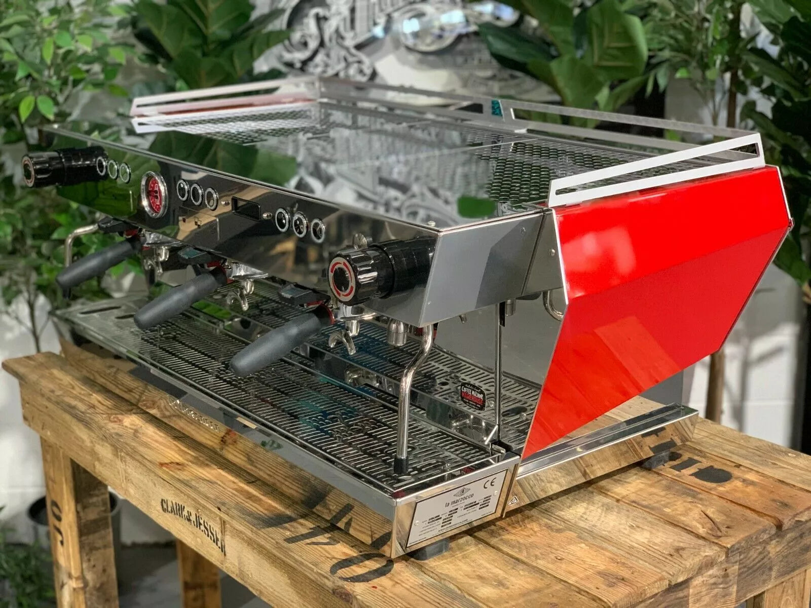 La Marzocco KB90 - 3 Group Commercial Espresso Machine - Red