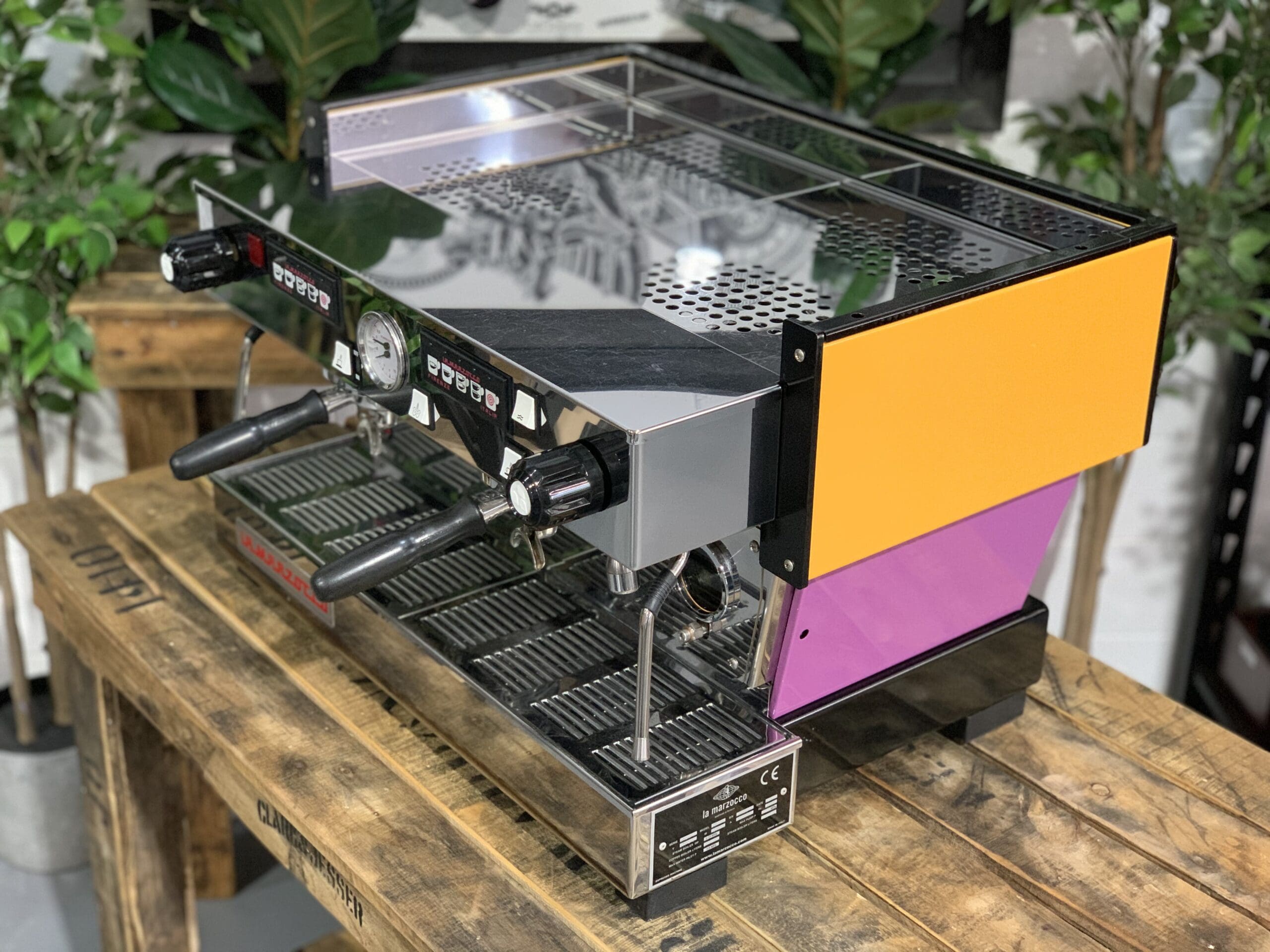 La Marzocco Linea Classic Purple - 2 Group Commercial Espresso Machine - Orange
