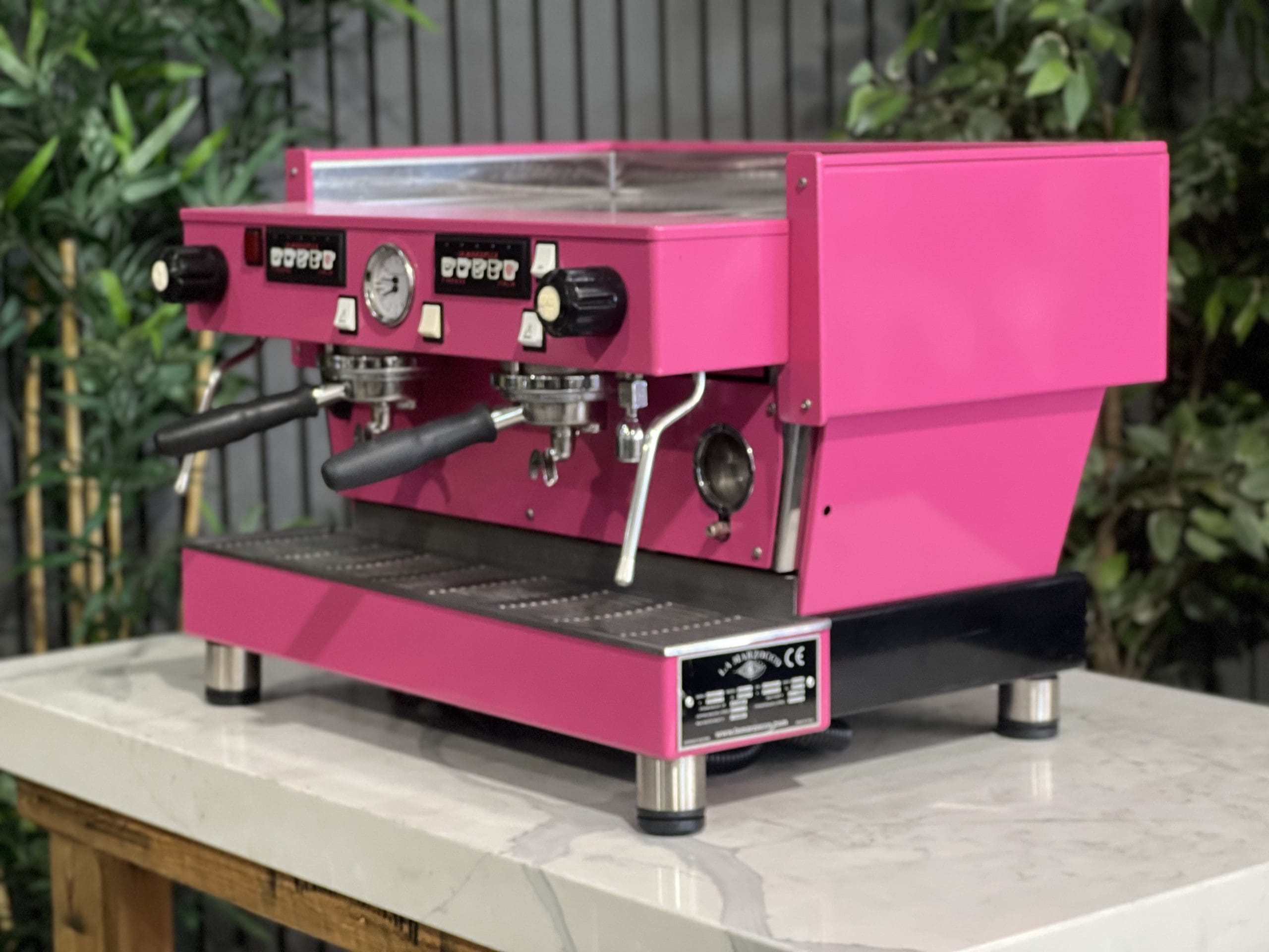 La Marzocco Linea Classic High Cup Deep - 2 Group Commercial Espresso Machine - Pink