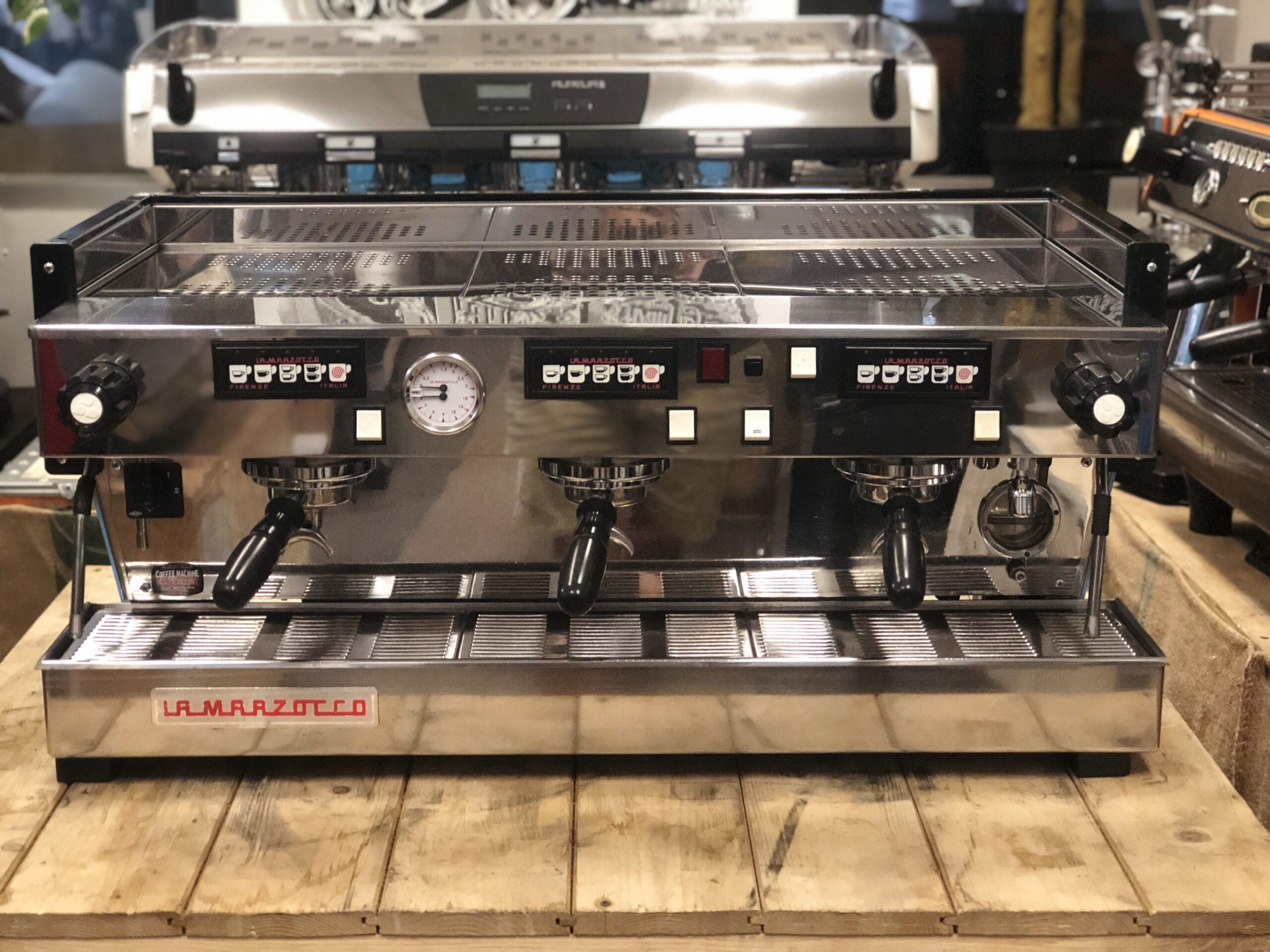 La Marzocco Linea Classic Baby - 3 Group Commercial Espresso Machine - Blue