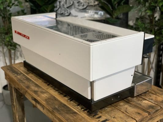 La Marzocco Linea Classic w Chrono - 3 Group Commercial Espresso Machine - White