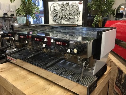 La Marzocco Linea with Chrono Touch Pads - 4 Group Commercial Espresso Machine - White