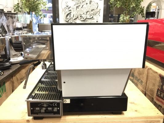 La Marzocco Linea with Chrono Touch Pads - 4 Group Commercial Espresso Machine - White