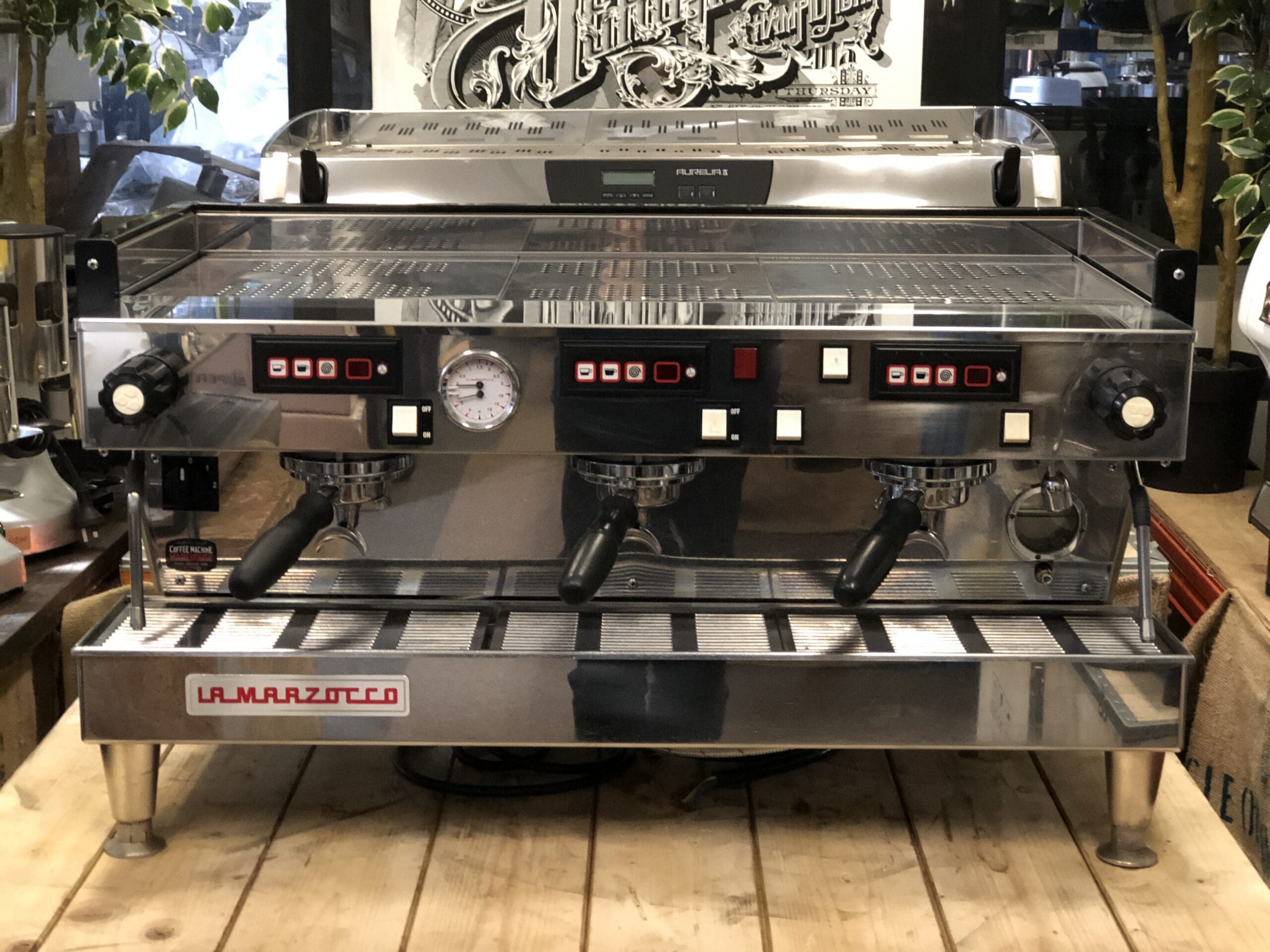La Marzocco Linea Classic Golden - 3 Group Commercial Espresso Machine - Brown