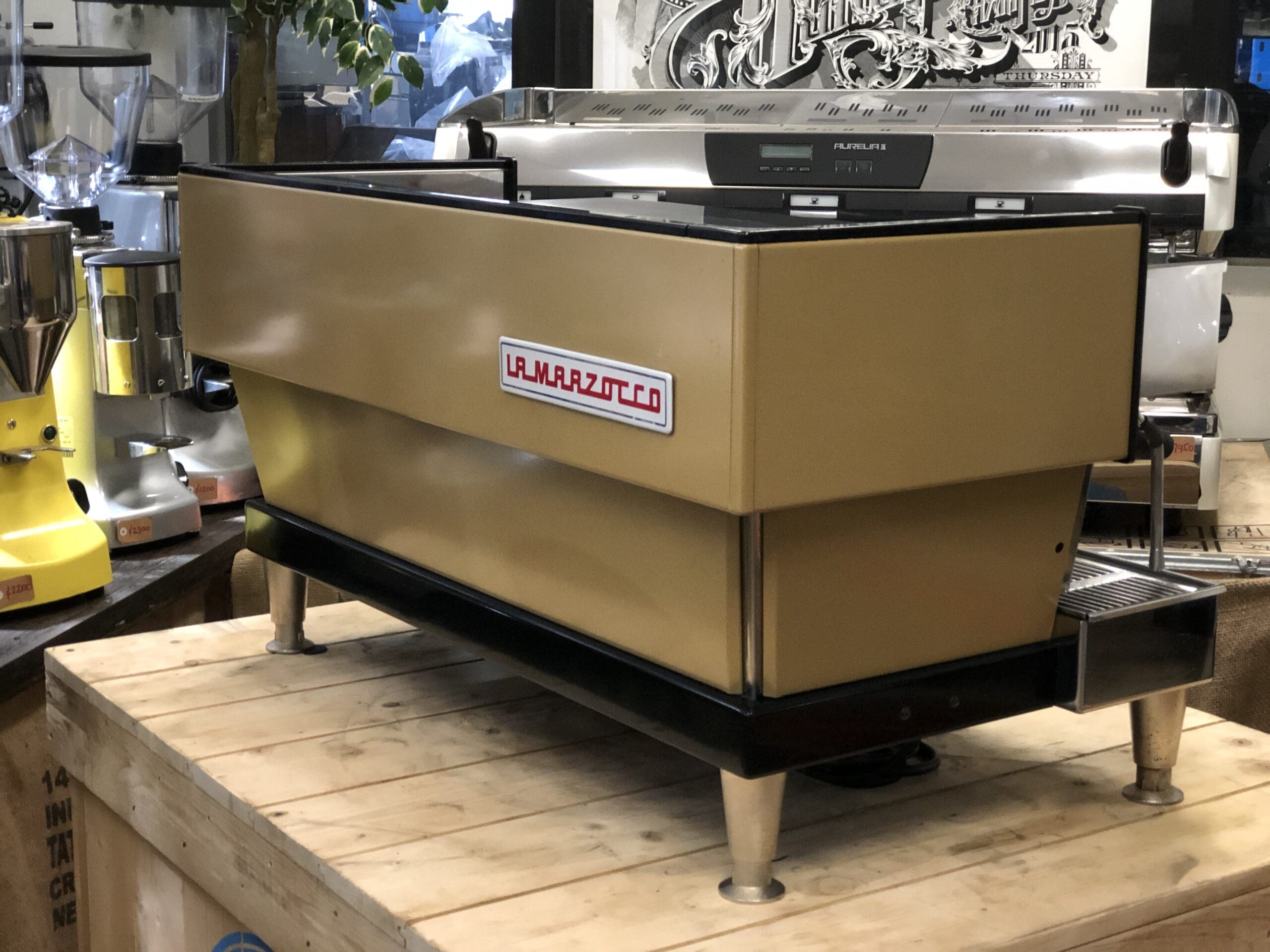 La Marzocco Linea Classic Golden - 3 Group Commercial Espresso Machine - Brown