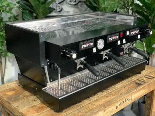 La Marzocco Linea Classic Black on - 3 Group Commercial Espresso Machine - Black