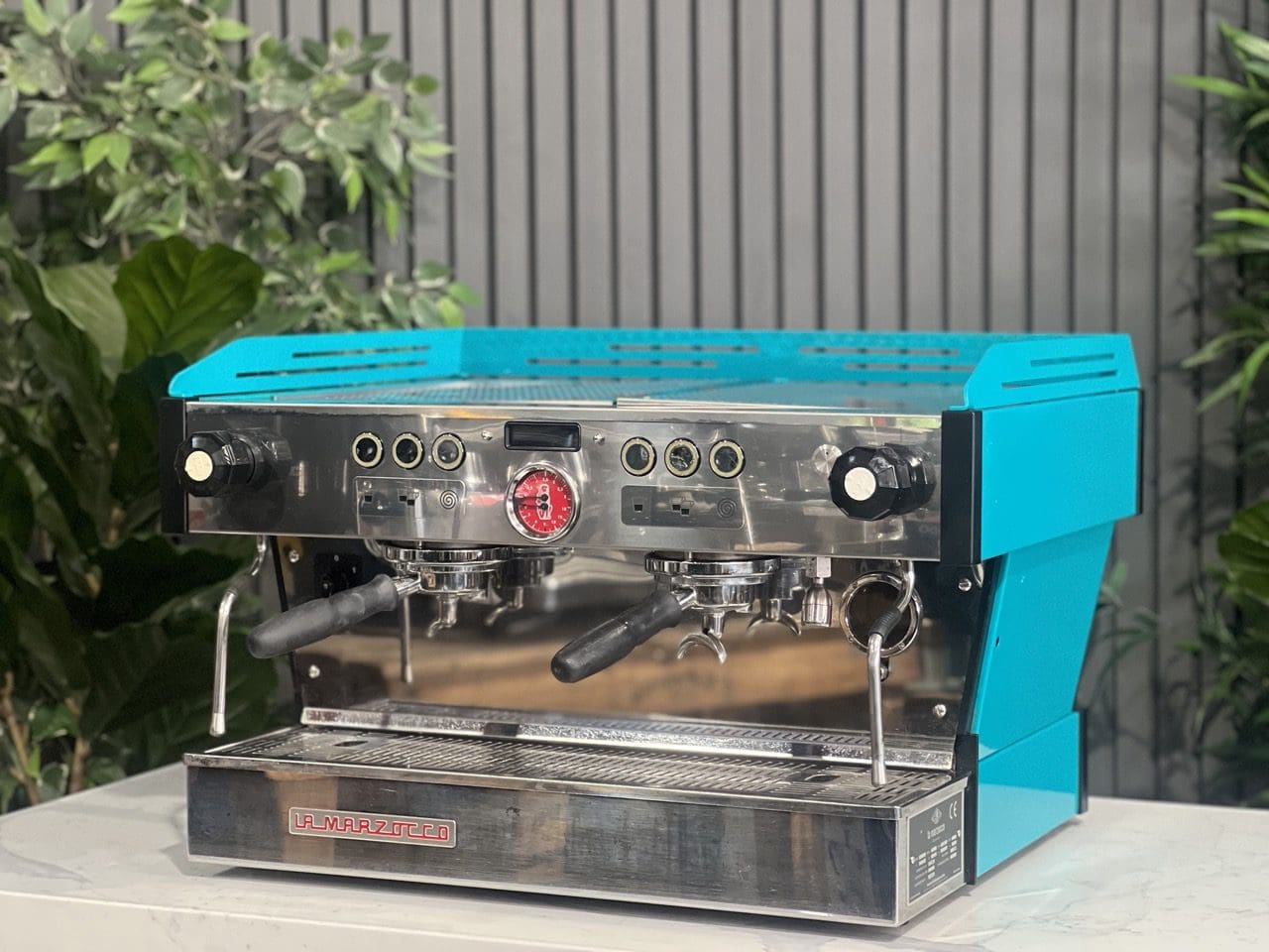 La Marzocco Linea PB Dark Aqua - 2 Group Commercial Espresso Machine - Green