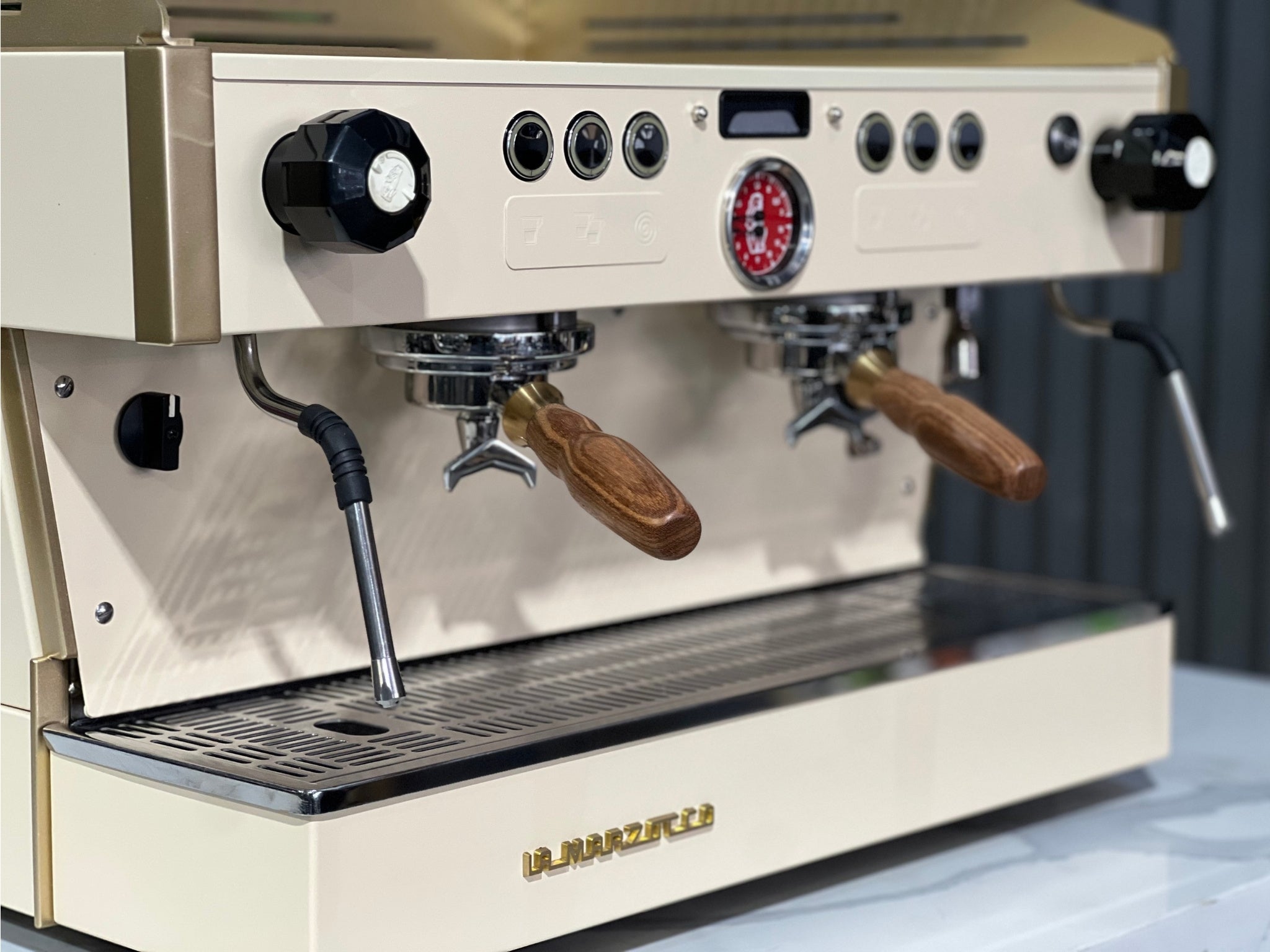 La Marzocco Linea PB Cream - 2 Group Commercial Espresso Machine - Gold