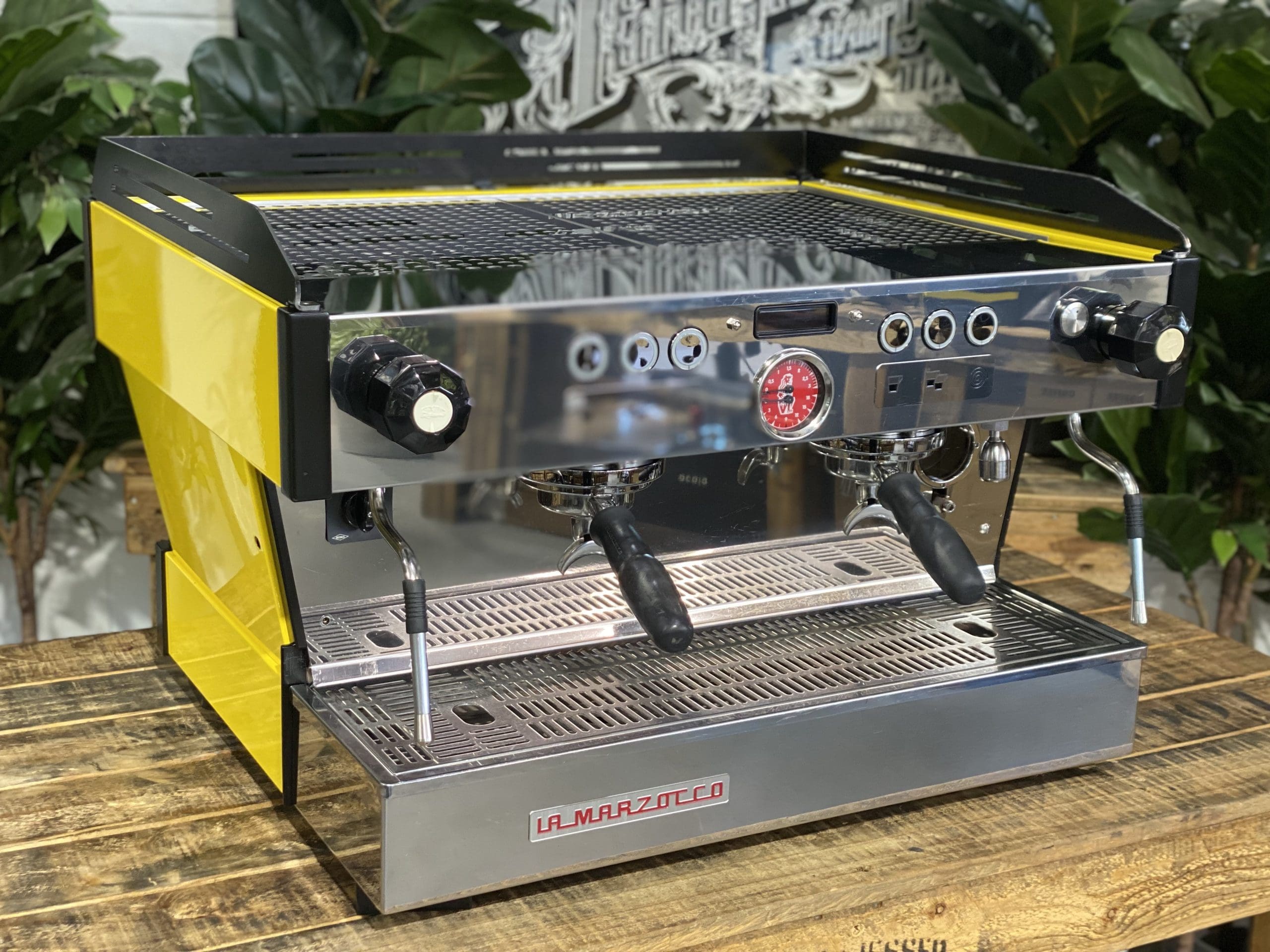 La Marzocco Linea PB Yellow - 2 Group Commercial Espresso Machine - Black