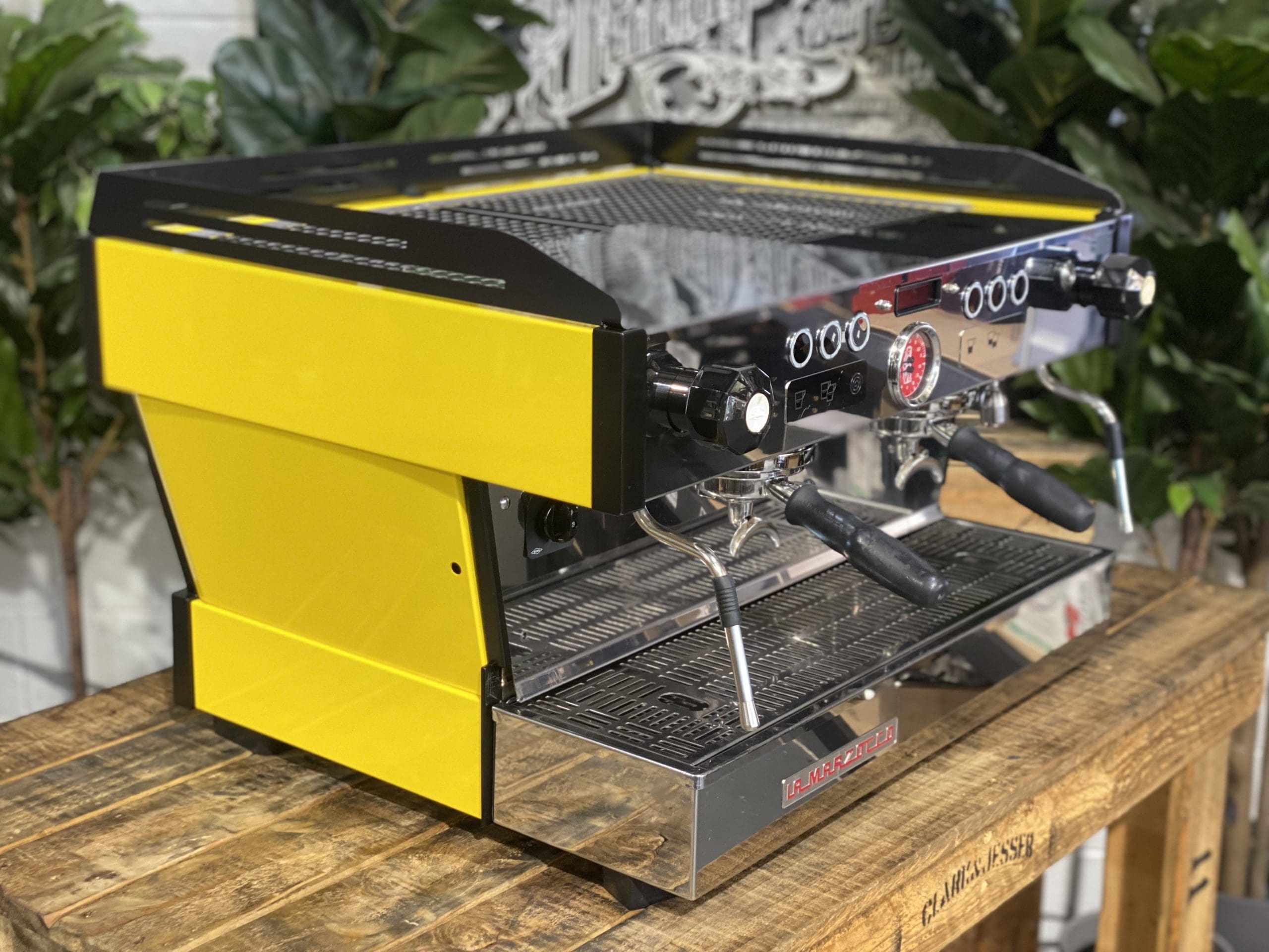 La Marzocco Linea PB Yellow - 2 Group Commercial Espresso Machine - Black