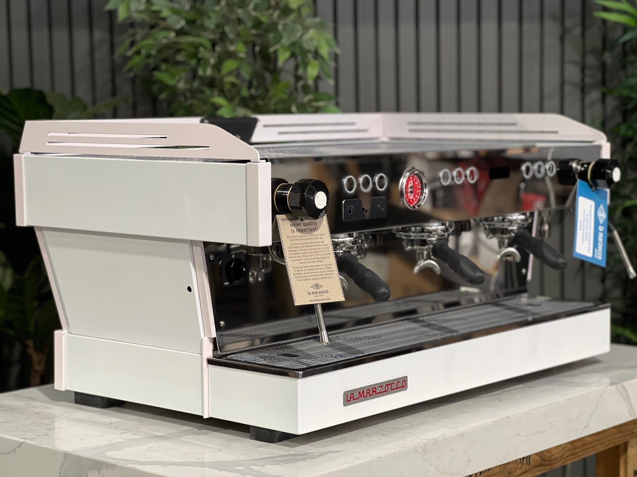 La Marzocco Linea PB White - 3 Group Commercial Espresso Machine - Pink