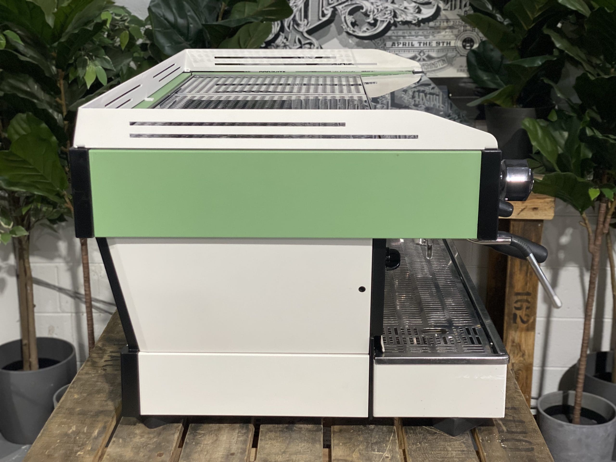 La Marzocco Linea PB 3 Group Green & White Espresso Coffee Machine - 33565