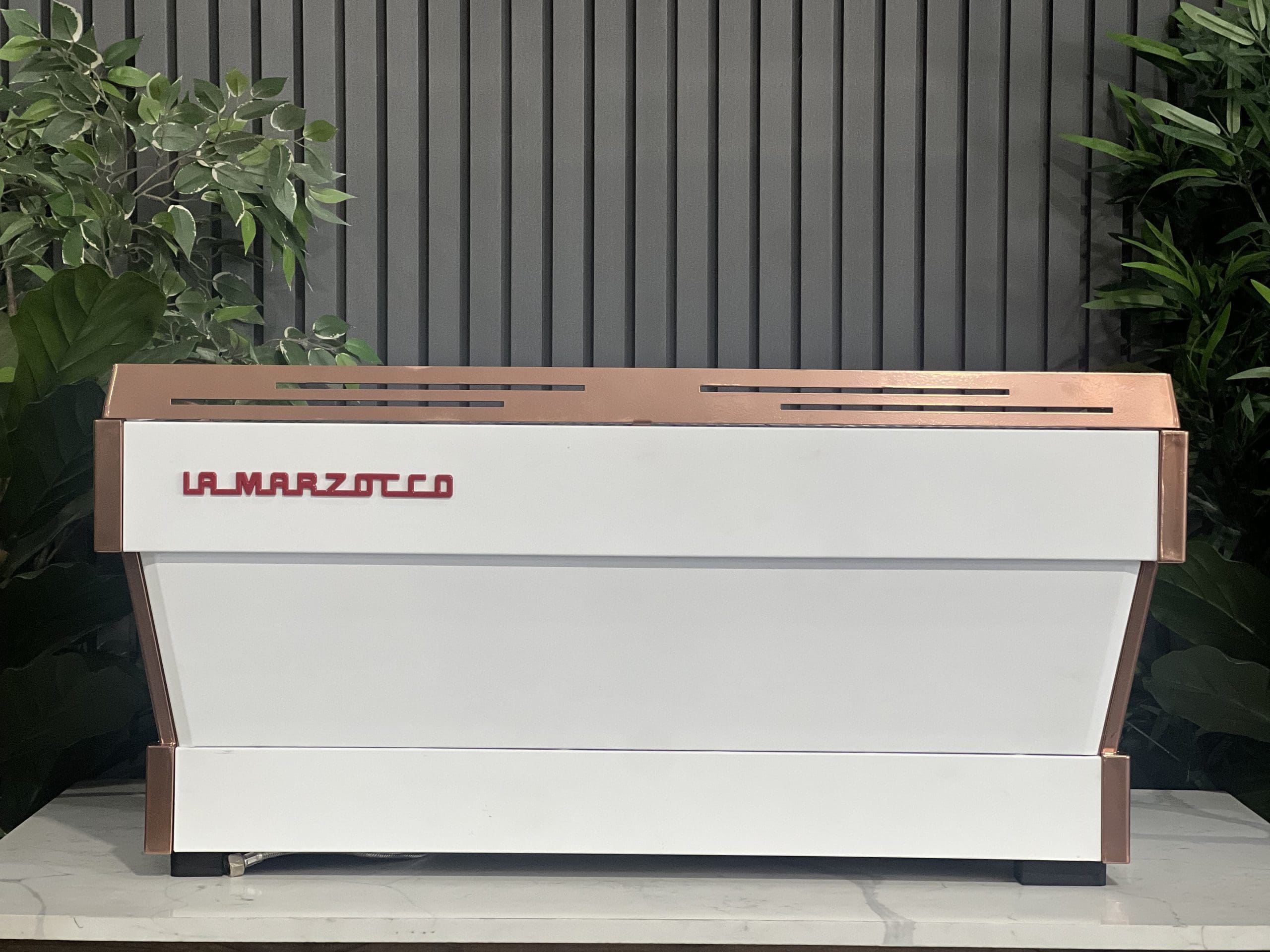 La Marzocco Linea PB White & Rose - 3 Group Commercial Espresso Machine - Gold